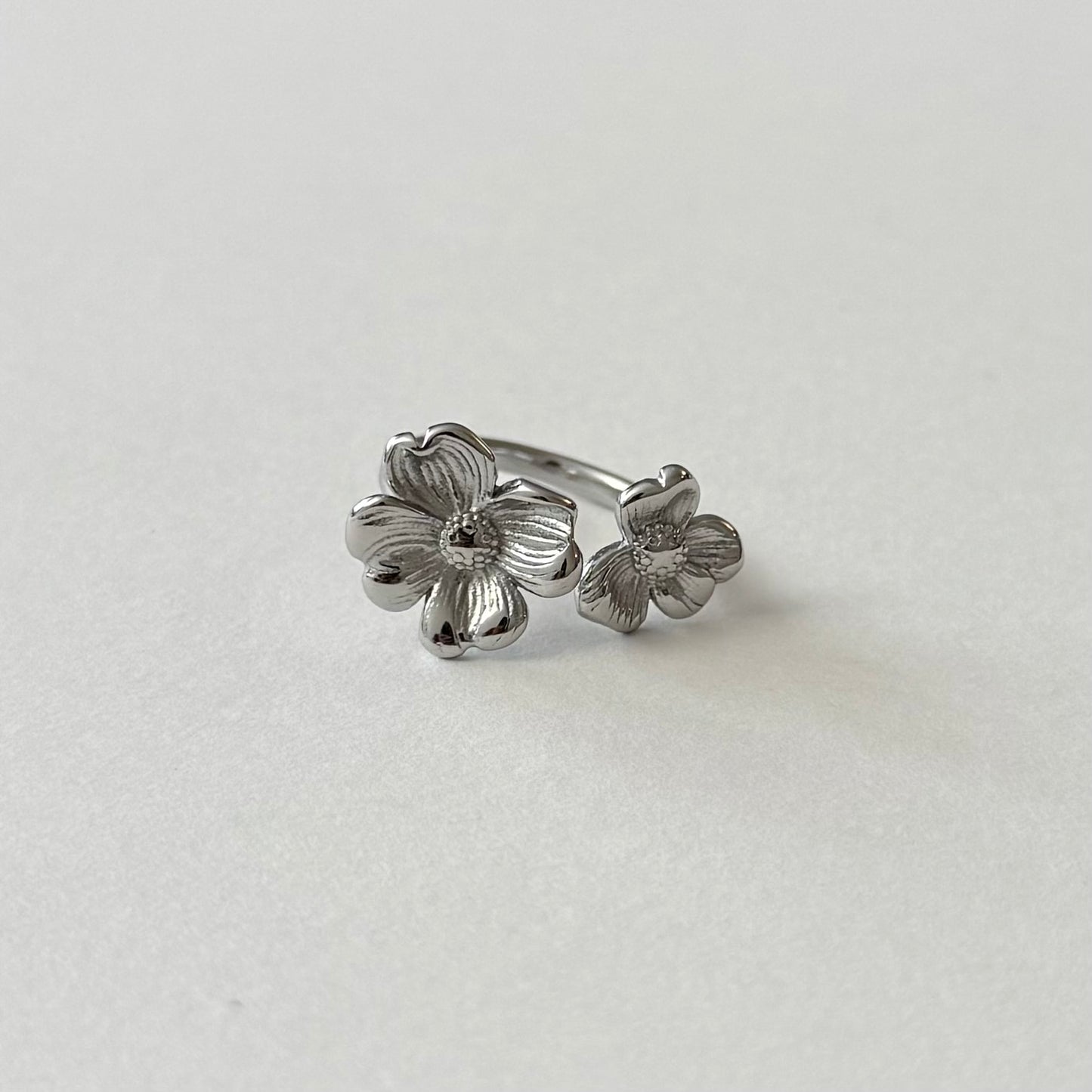 Double Fleur - doré, argent ou bicolore