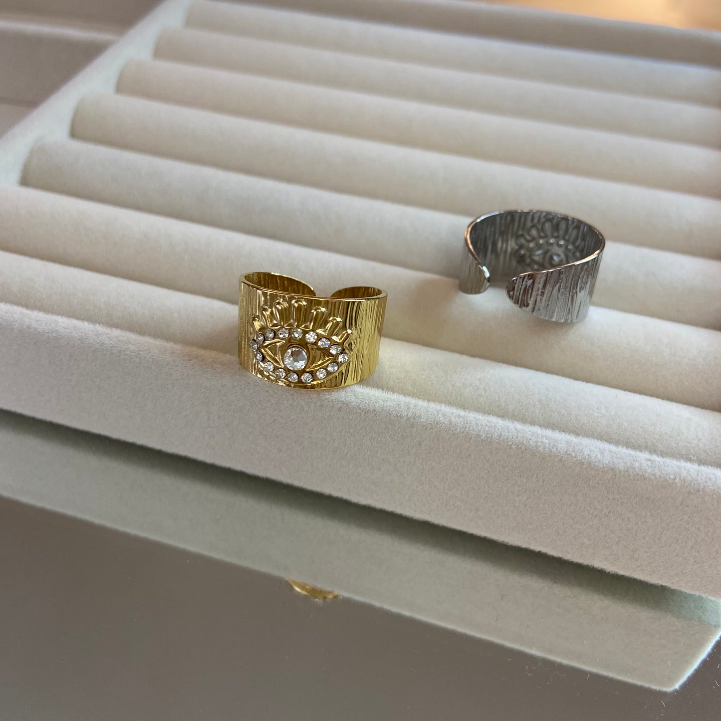 Bague Oeil - doré ou argent