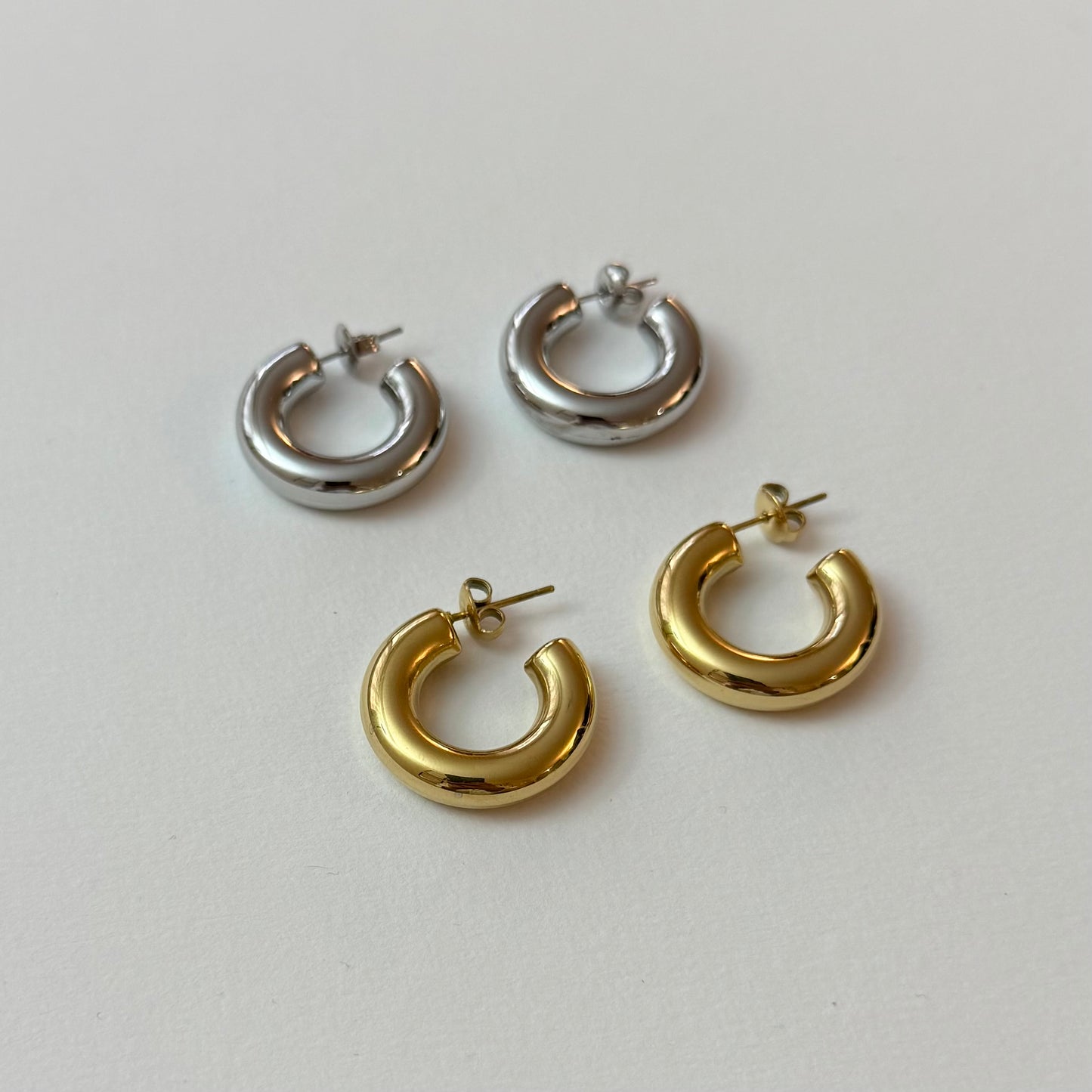 Small Hoops - doré ou argent