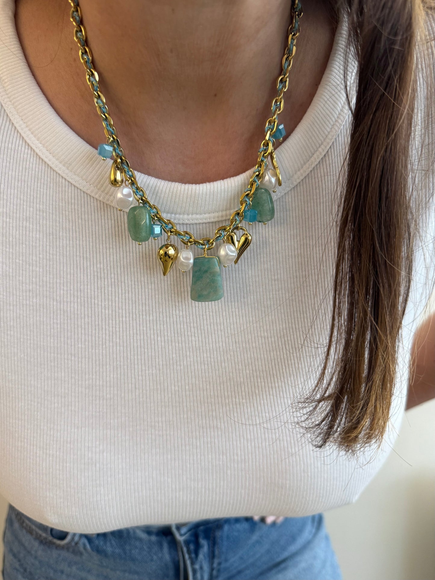 Anastasia Turquoise - Multi Pampilles