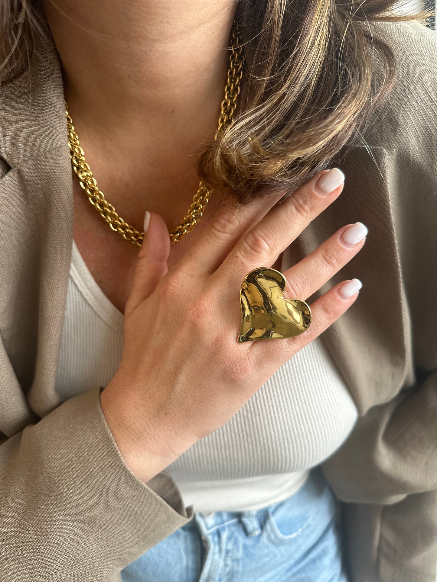 Maxi bague Cœur