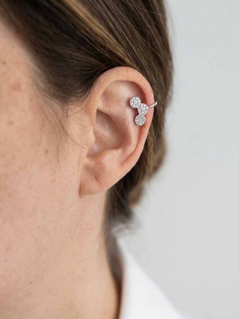 Earcuff Rana - monoboucle vendue à l’unité - doré ou argent