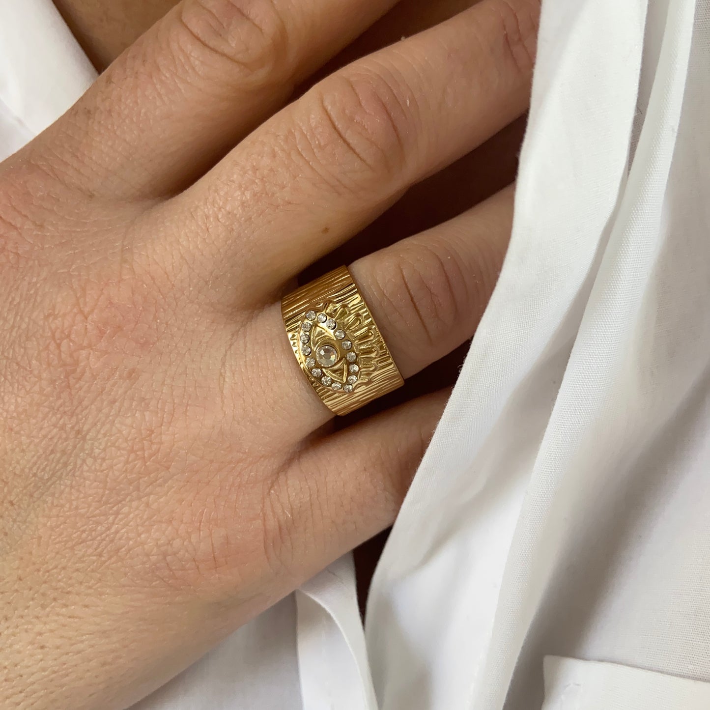 Bague Oeil - doré ou argent