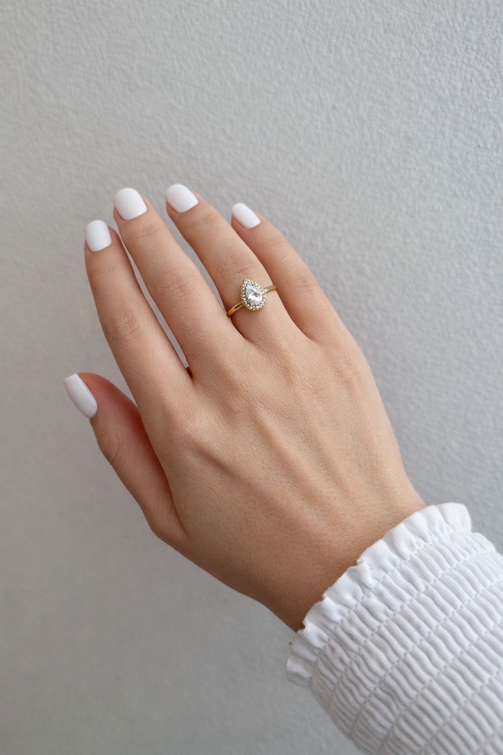 Bague ajustable Gota - doré ou argent