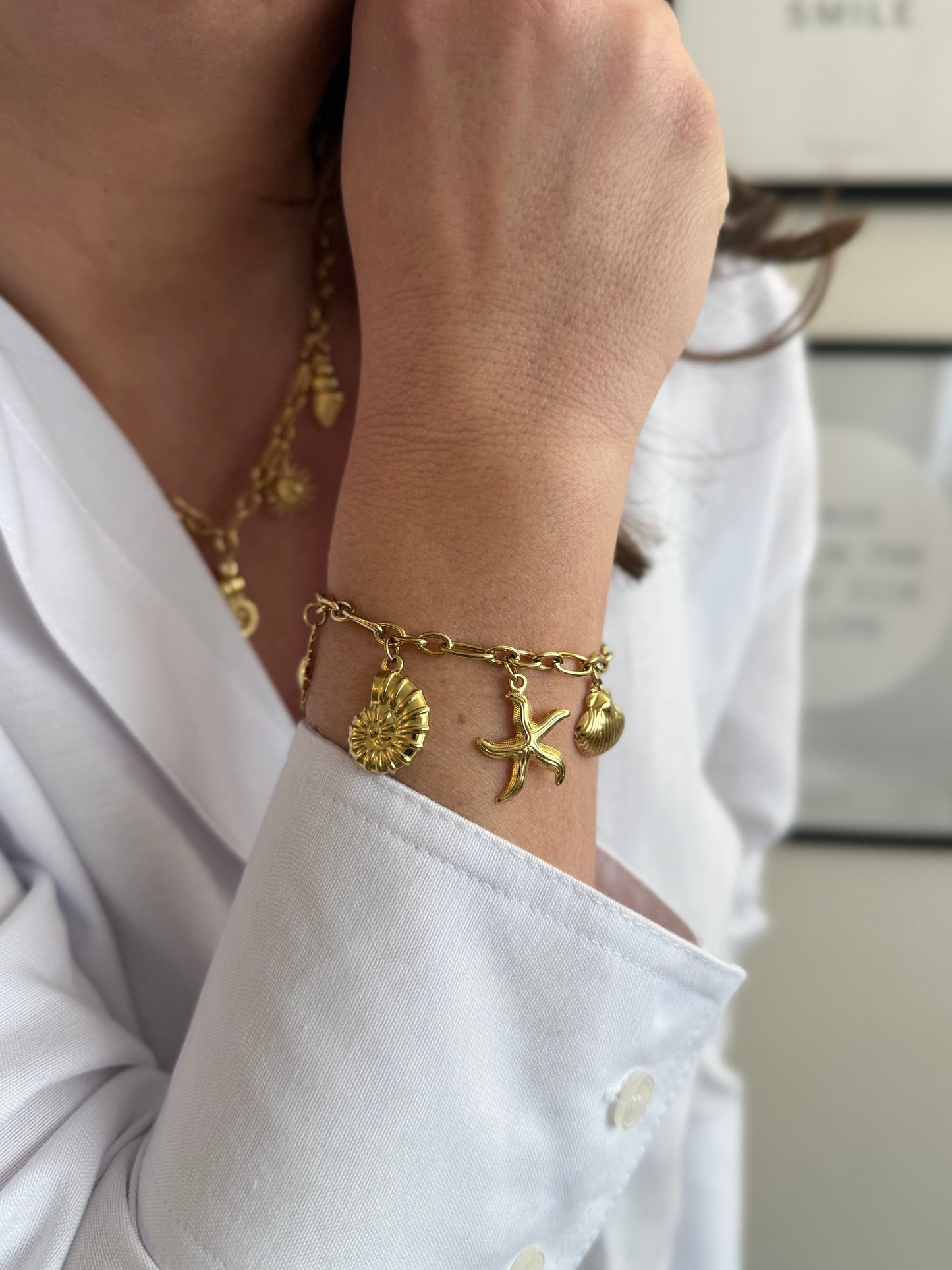 Sedna - Bracelet Multi Pampilles - doré ou argent