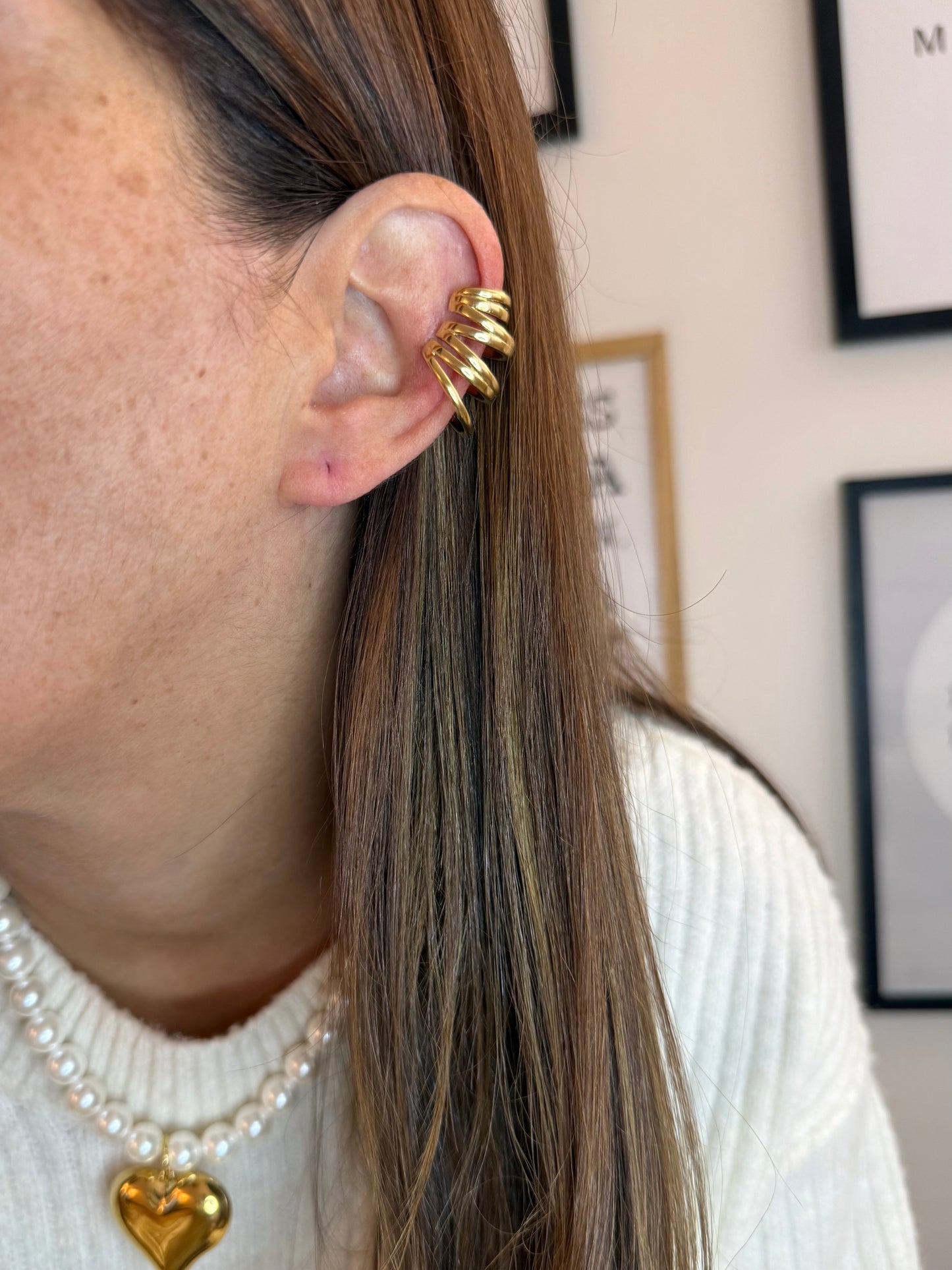 Earcuff Alfia - monoboucle vendue à l’unité - argent