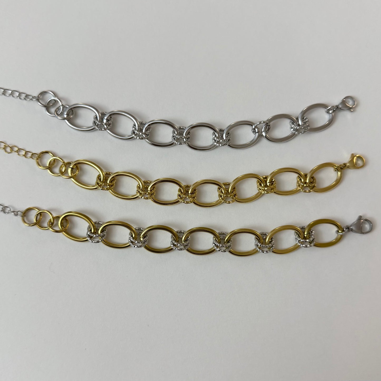 Bracelet Dinia - doré, argent ou bicolore