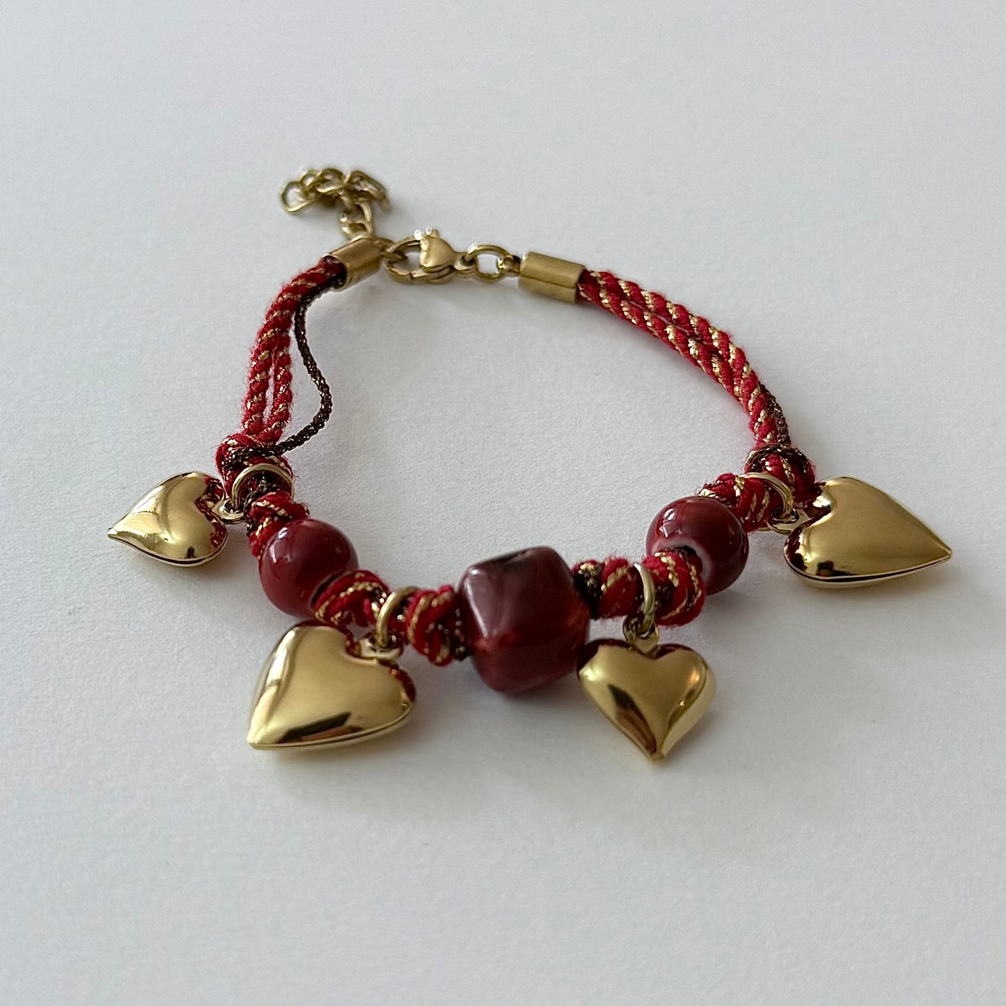 Bracelet Carléa - noir ou rouge