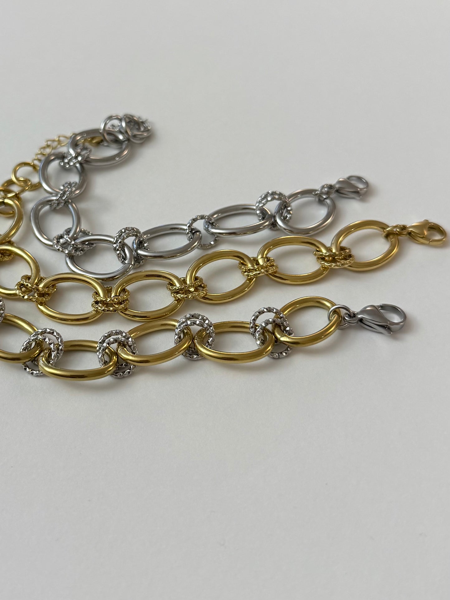 Bracelet Dinia - doré, argent ou bicolore