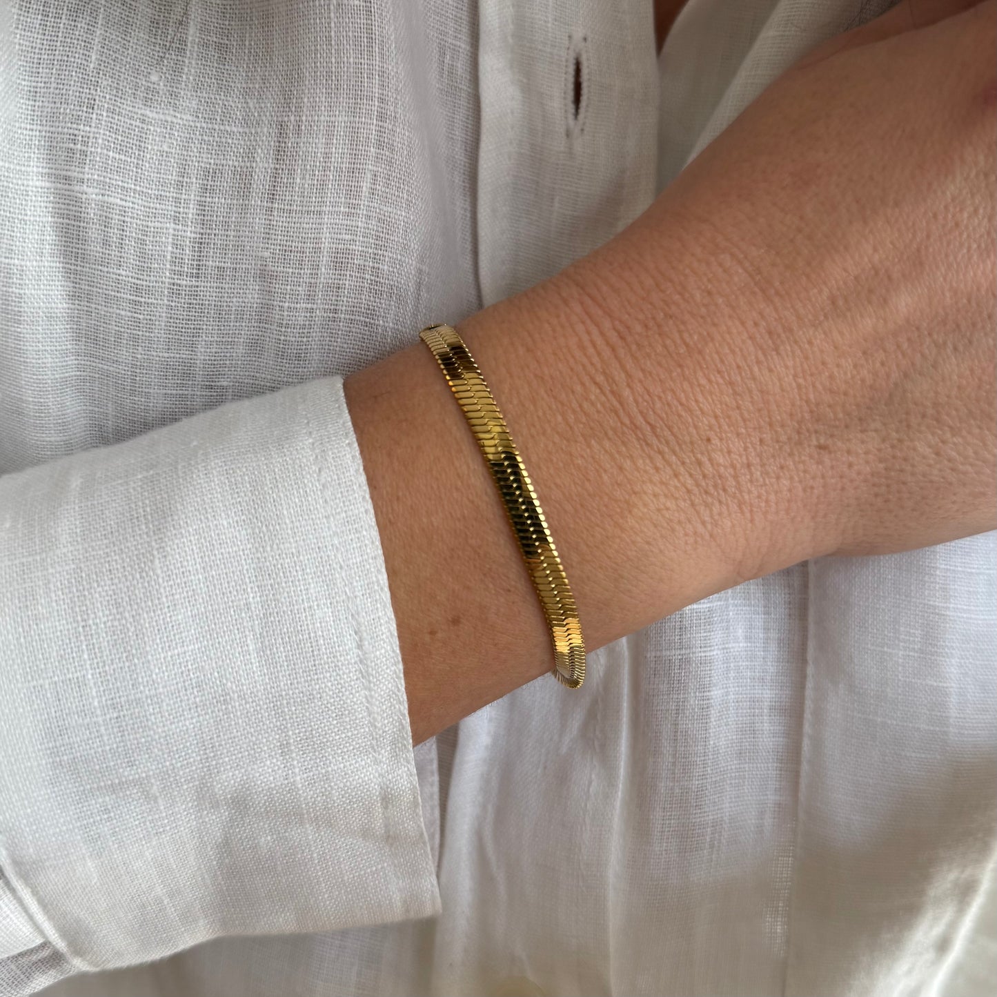 Bracelet Serpentin - doré ou argent