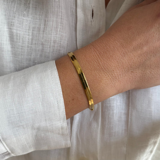 Bracelet Serpentin - doré ou argent
