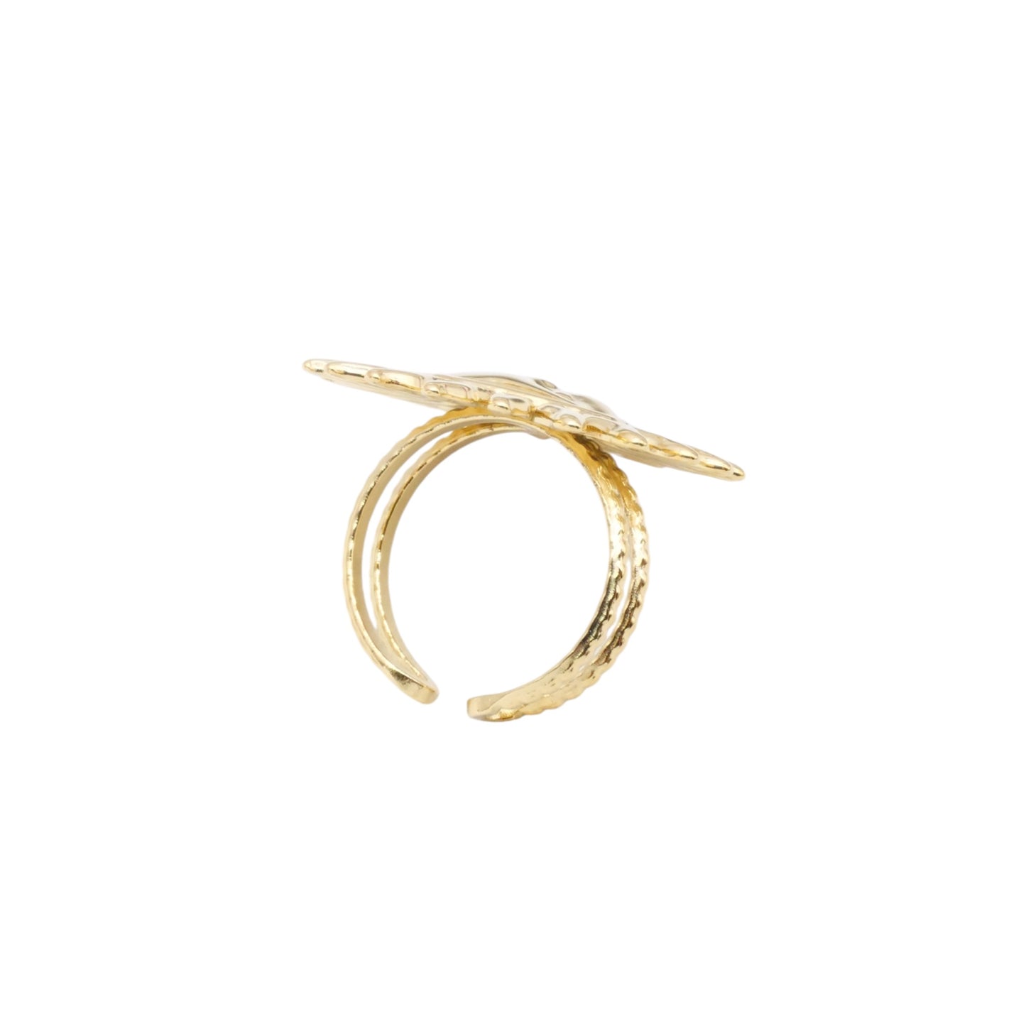 Big bague Soleil - doré ou argent