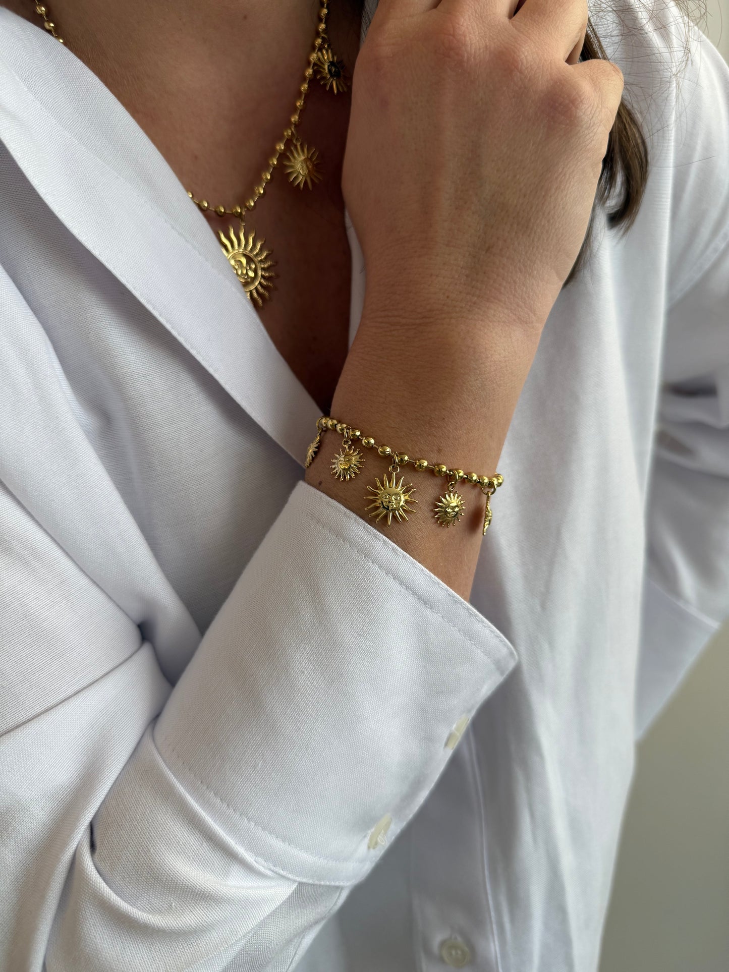 Les Soleils - Bracelet Multi Pampilles