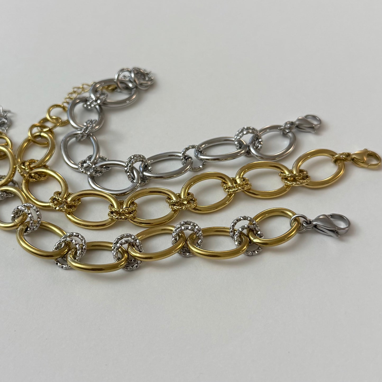Bracelet Dinia - doré, argent ou bicolore