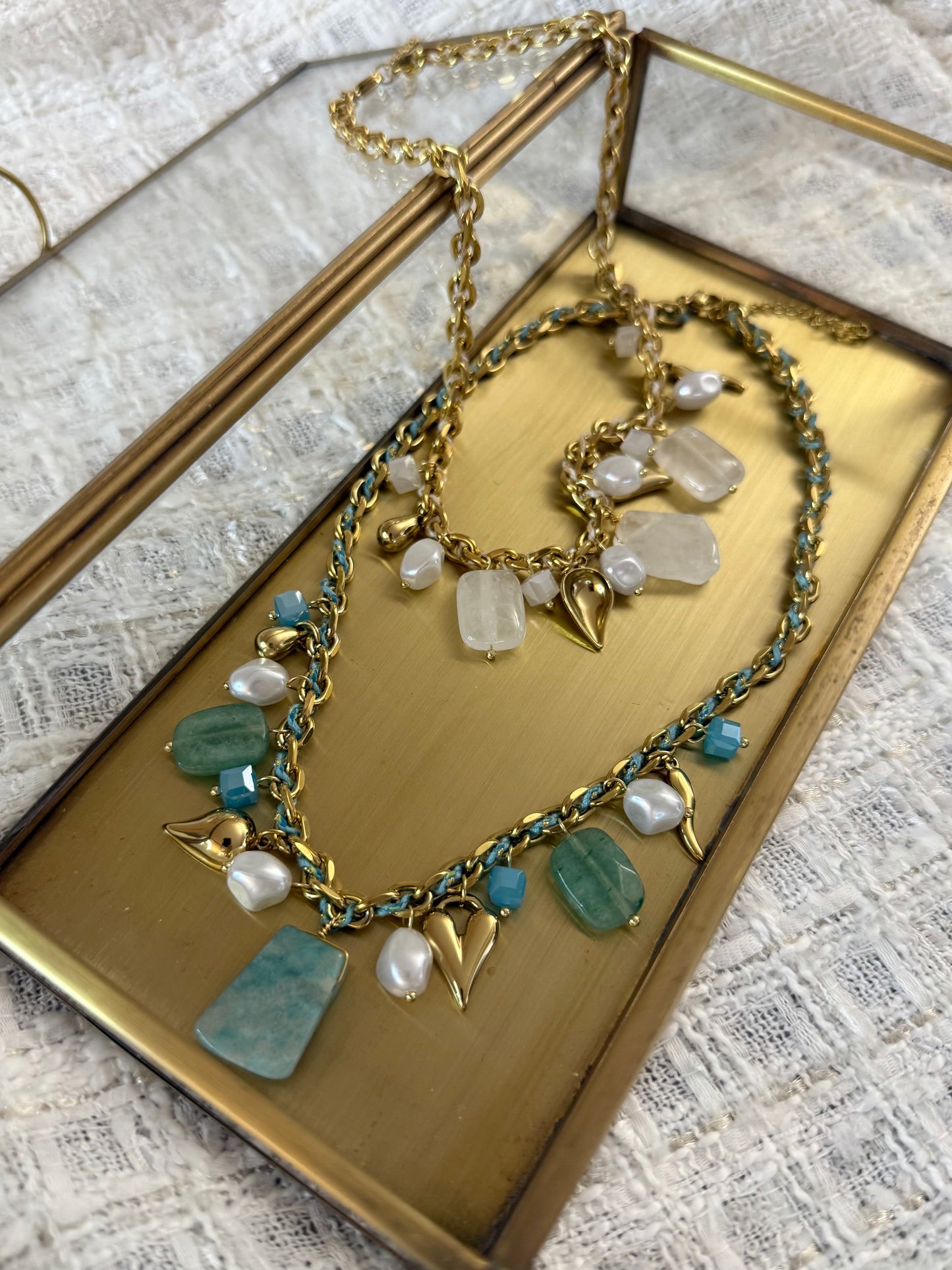 Anastasia Turquoise - Multi Pampilles