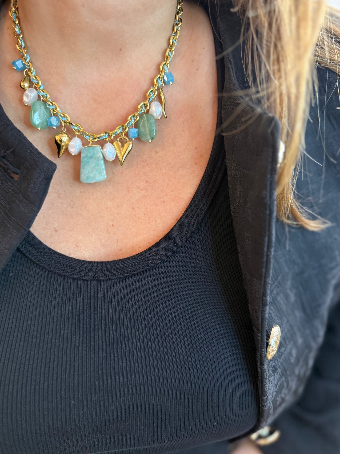 Anastasia Turquoise - Multi Pampilles