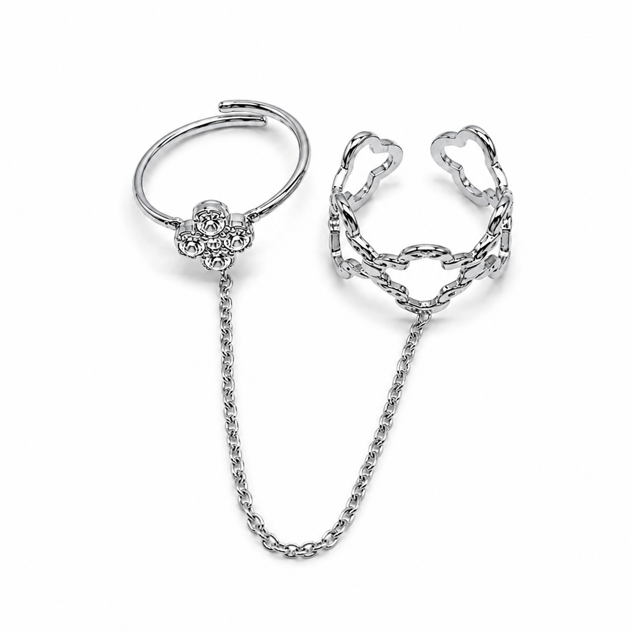 Rosie - double bague - doré ou argent