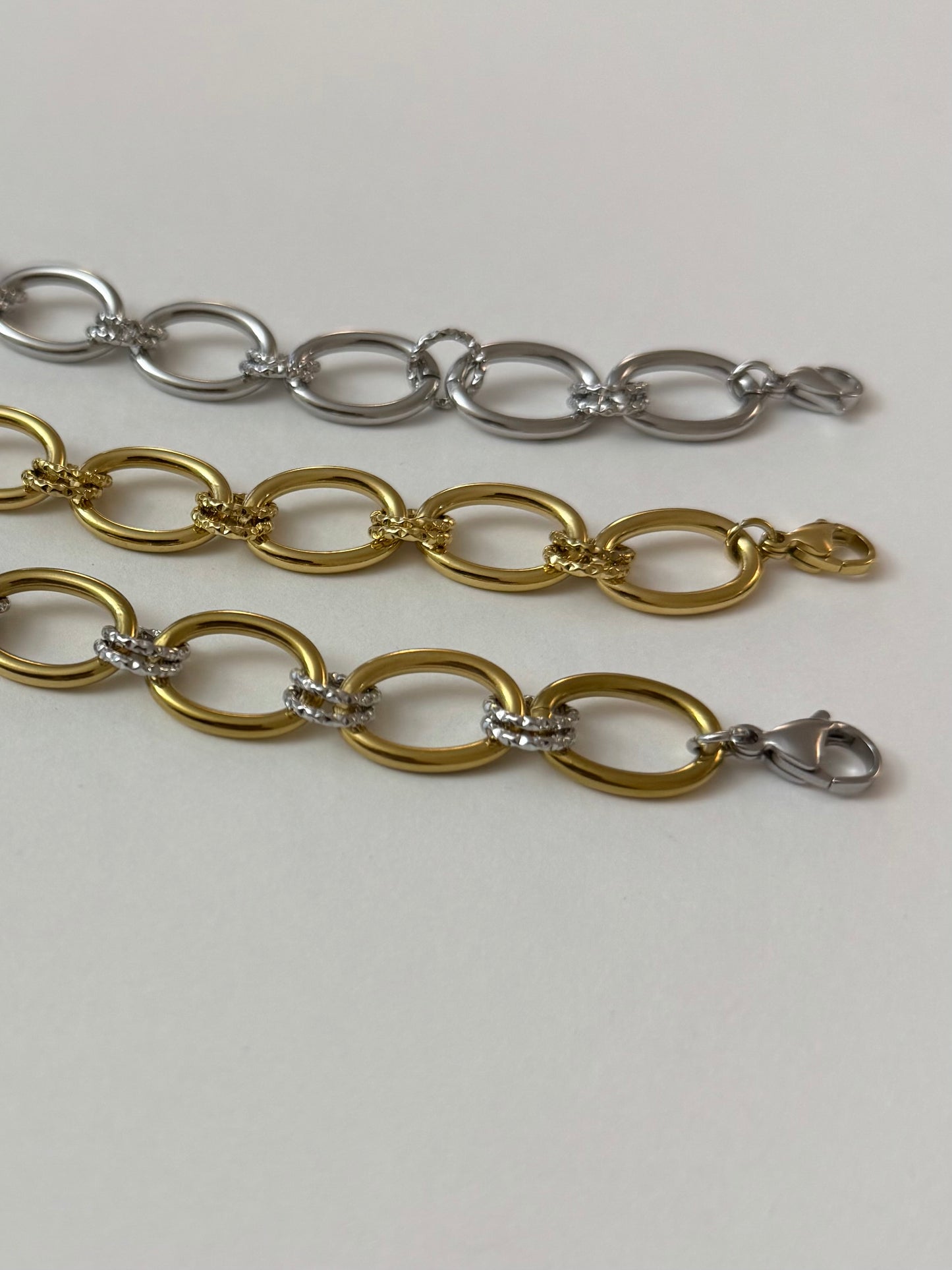 Bracelet Dinia - doré, argent ou bicolore