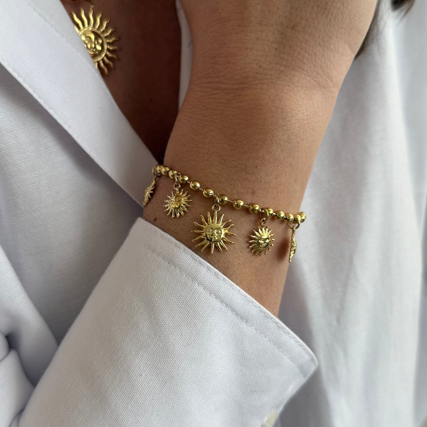 Les Soleils - Bracelet Multi Pampilles