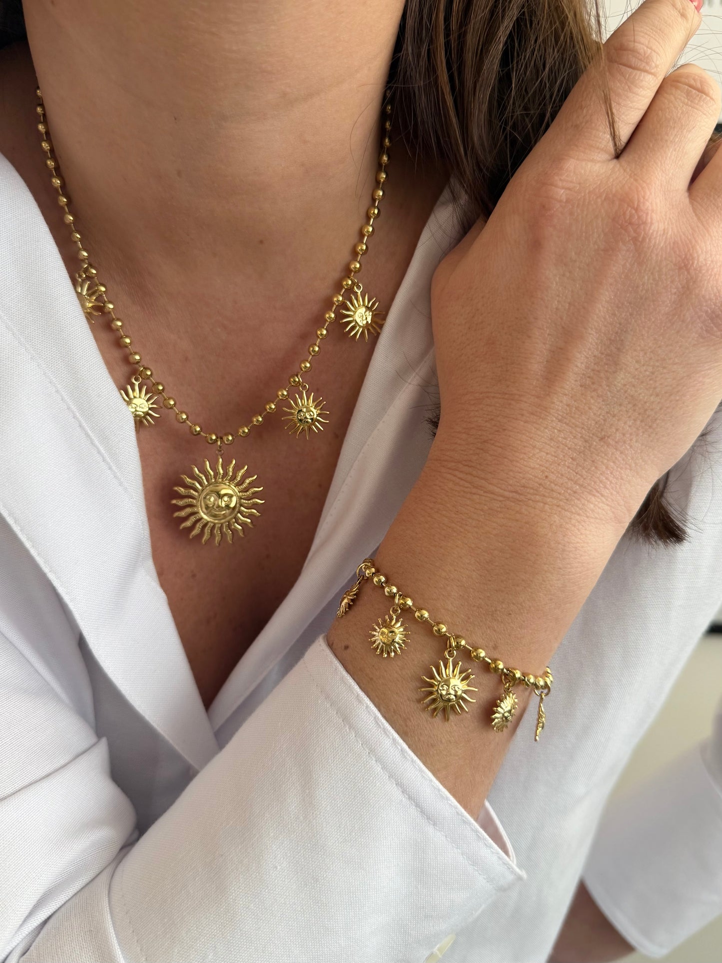 Les Soleils - Bracelet Multi Pampilles