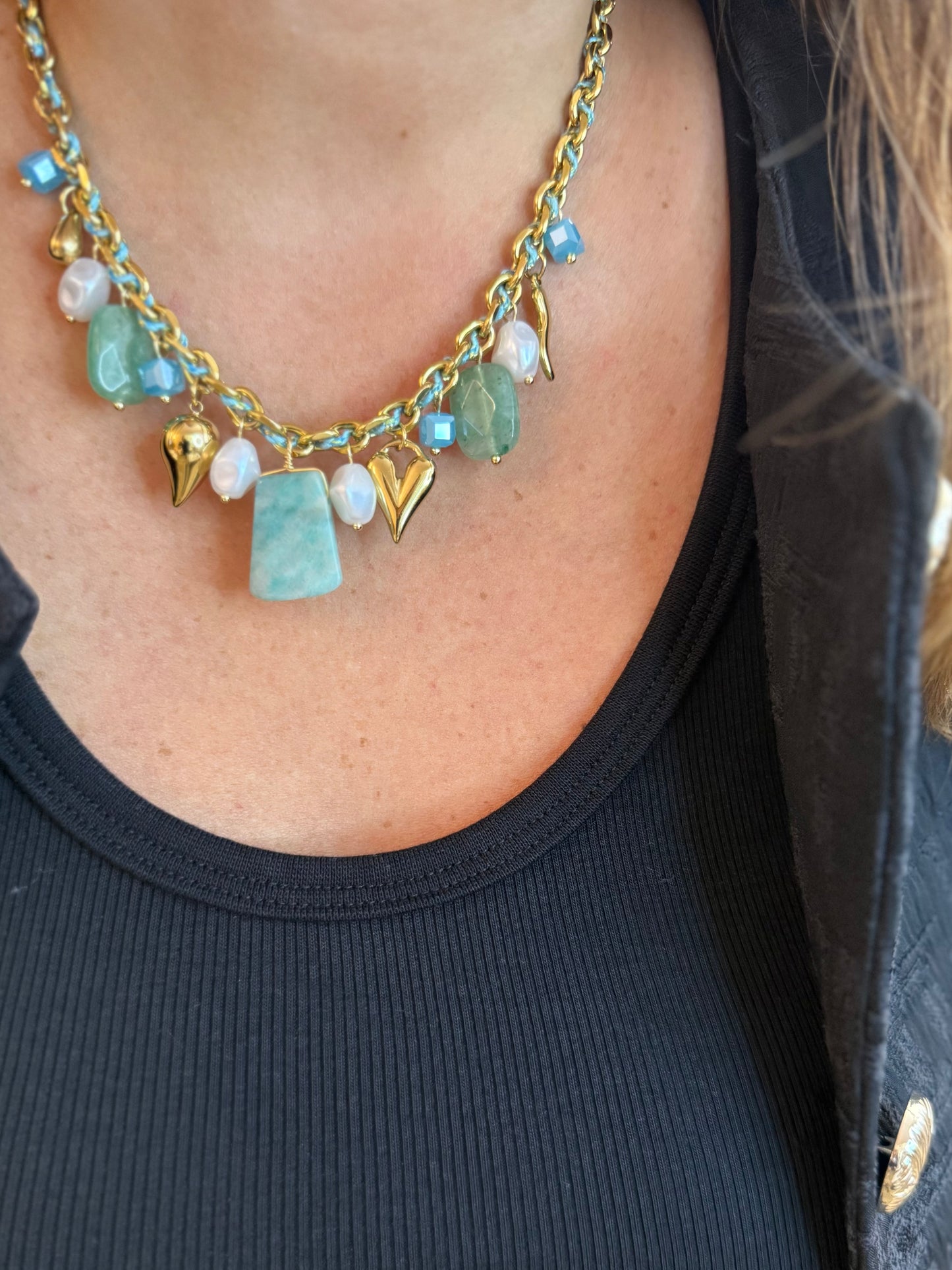 Anastasia Turquoise - Multi Pampilles
