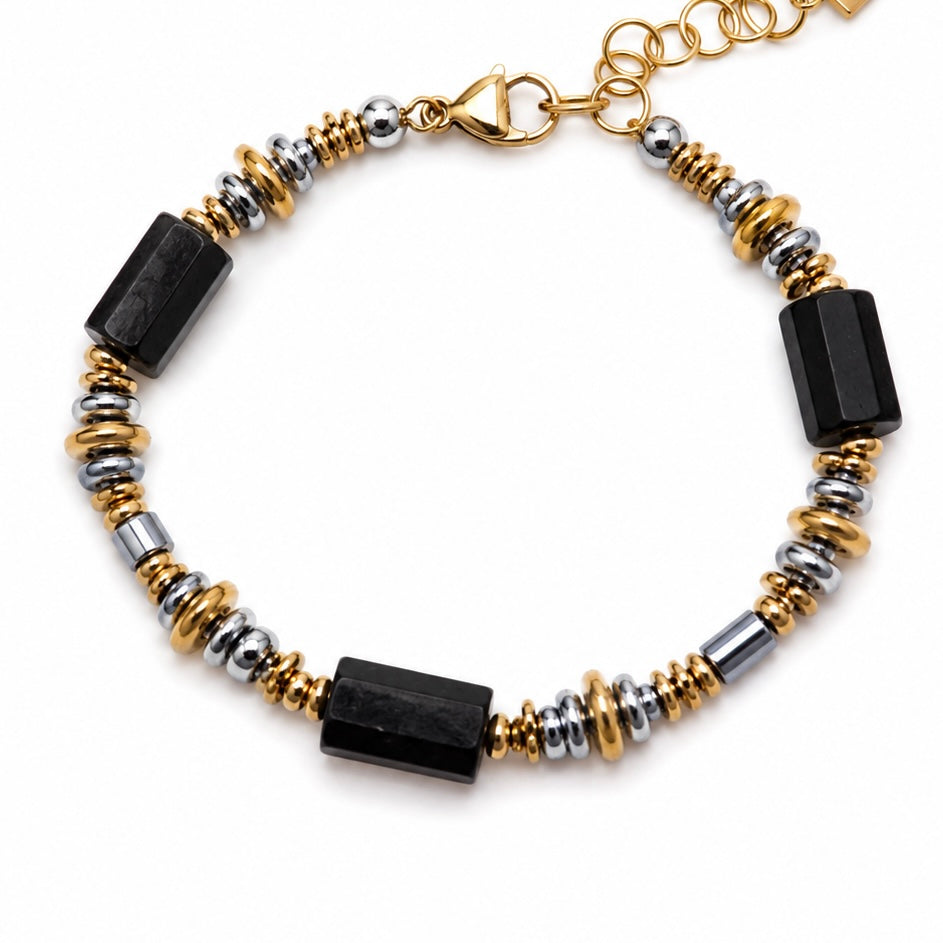 Santorin - le bracelet - noir ou blanc