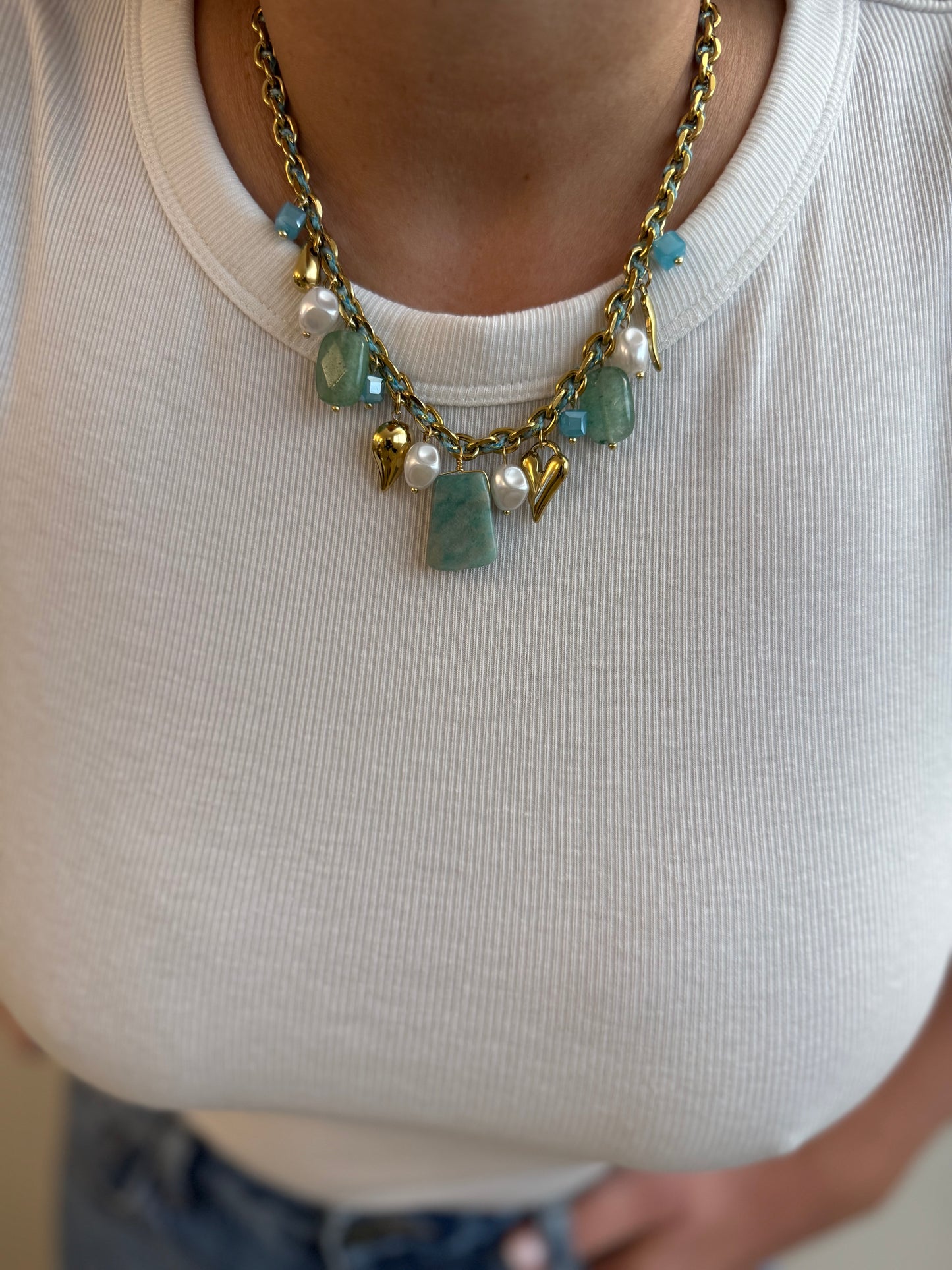 Anastasia Turquoise - Multi Pampilles