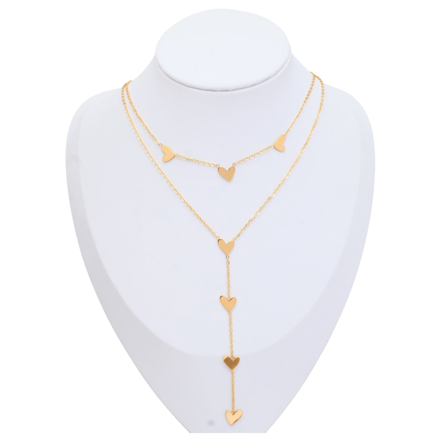 Cassia - double rang pendant - doré ou argent