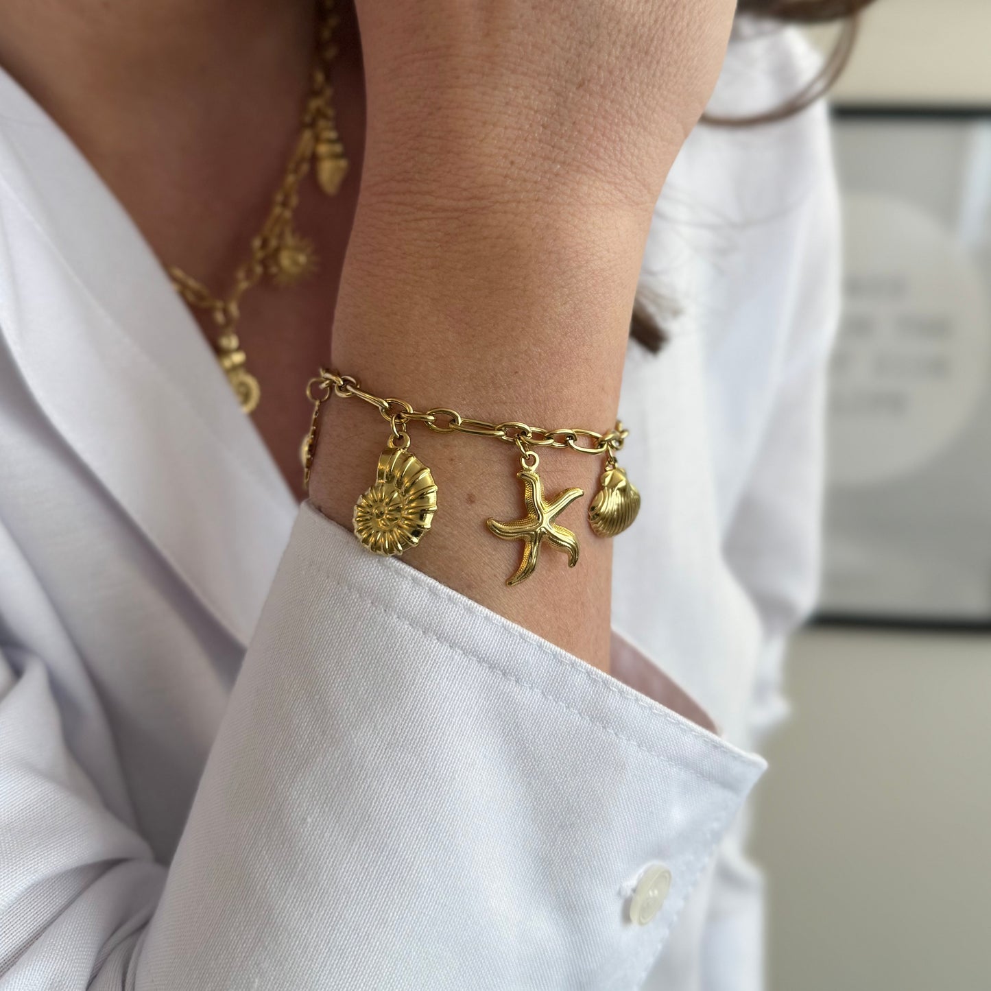 Sedna - Bracelet Multi Pampilles - doré ou argent