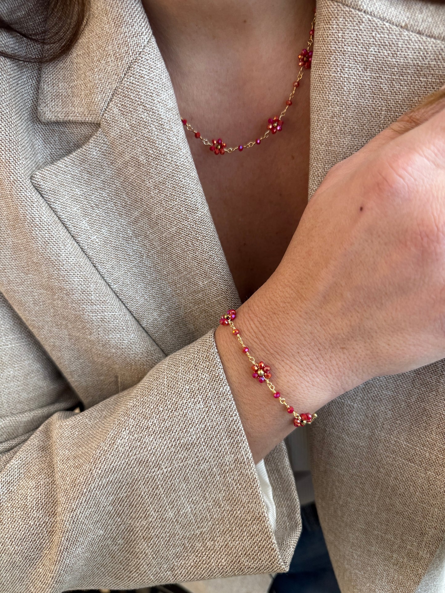 Flowers - le bracelet - plusieurs couleurs disponibles