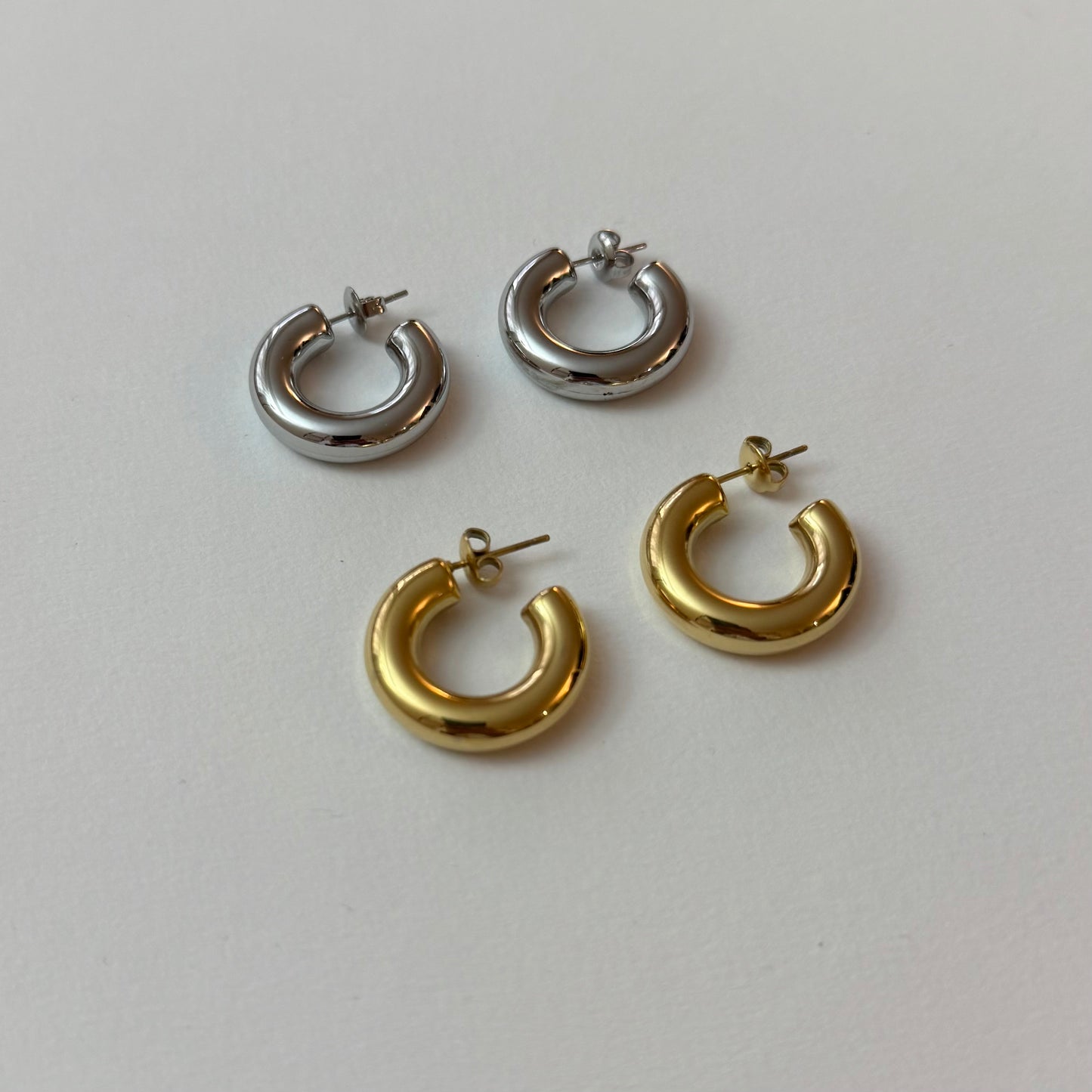 Small Hoops - doré ou argent