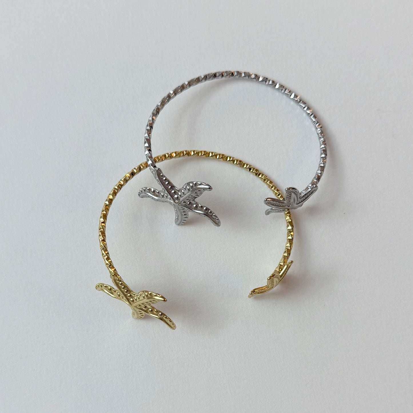 Jonc Étoiles de mer - doré ou argent