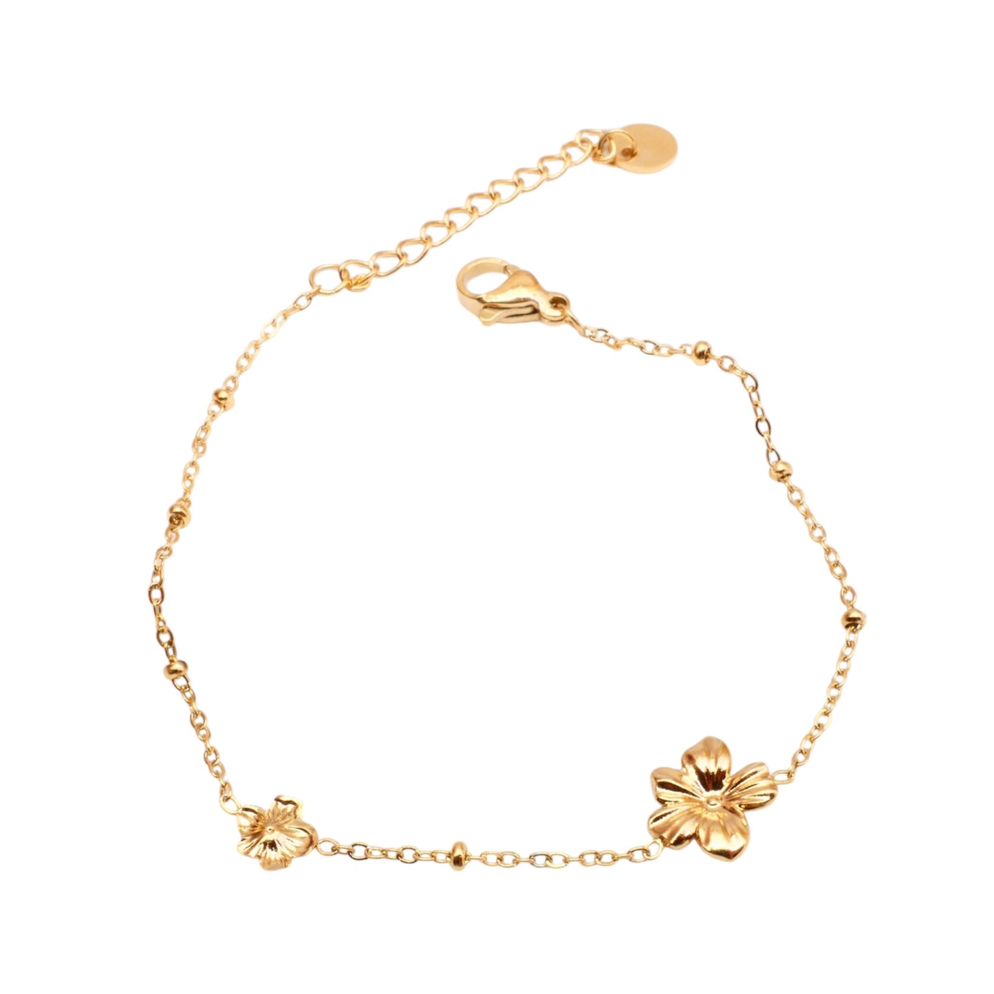 Petites Fleurs - le bracelet - doré ou argent