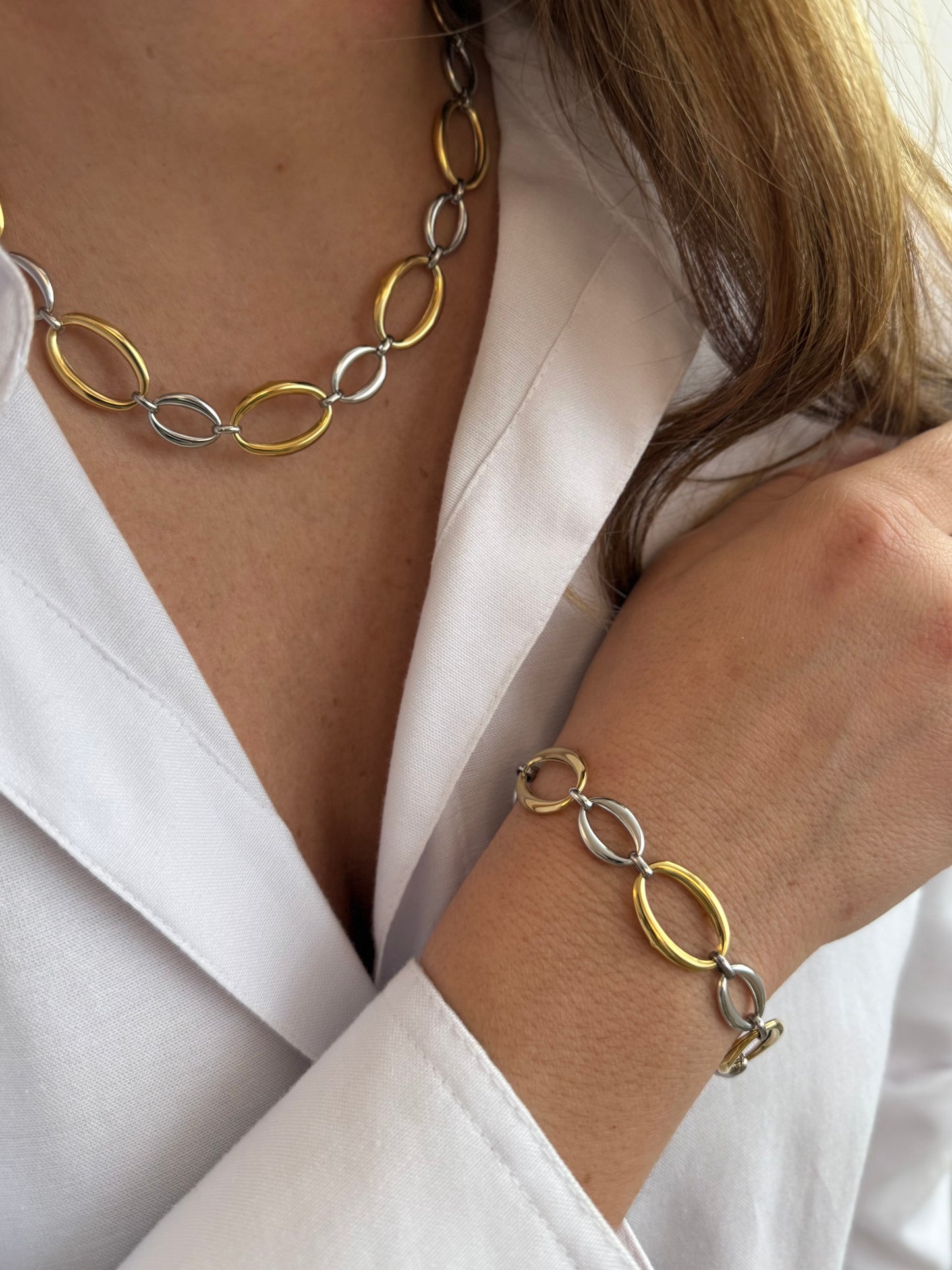 Andia - le bracelet - doré ou bicolore