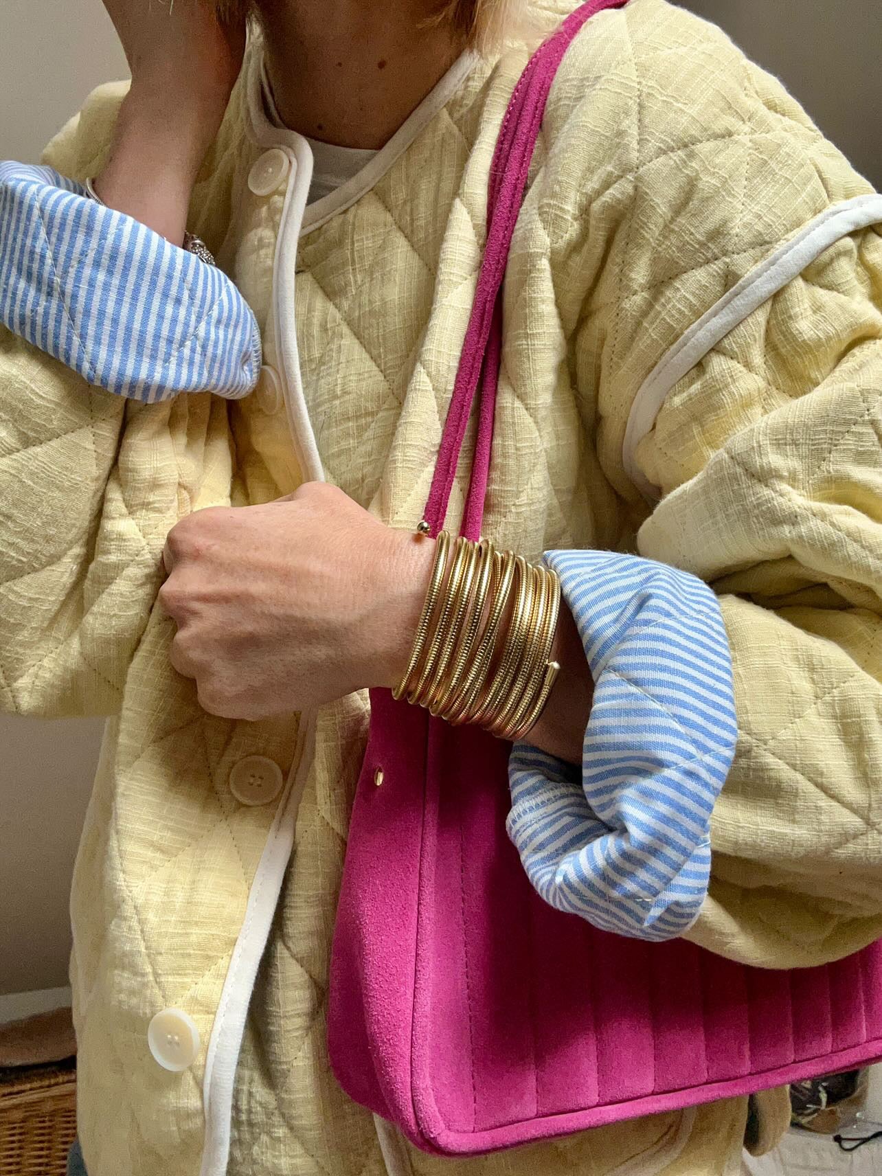 Allone - bracelet multitours - doré ou argent ★