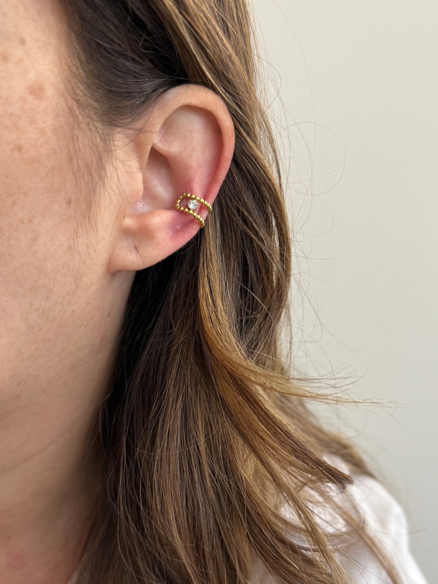 Earcuff Manon - monoboucle vendue à l’unité - doré ou argent