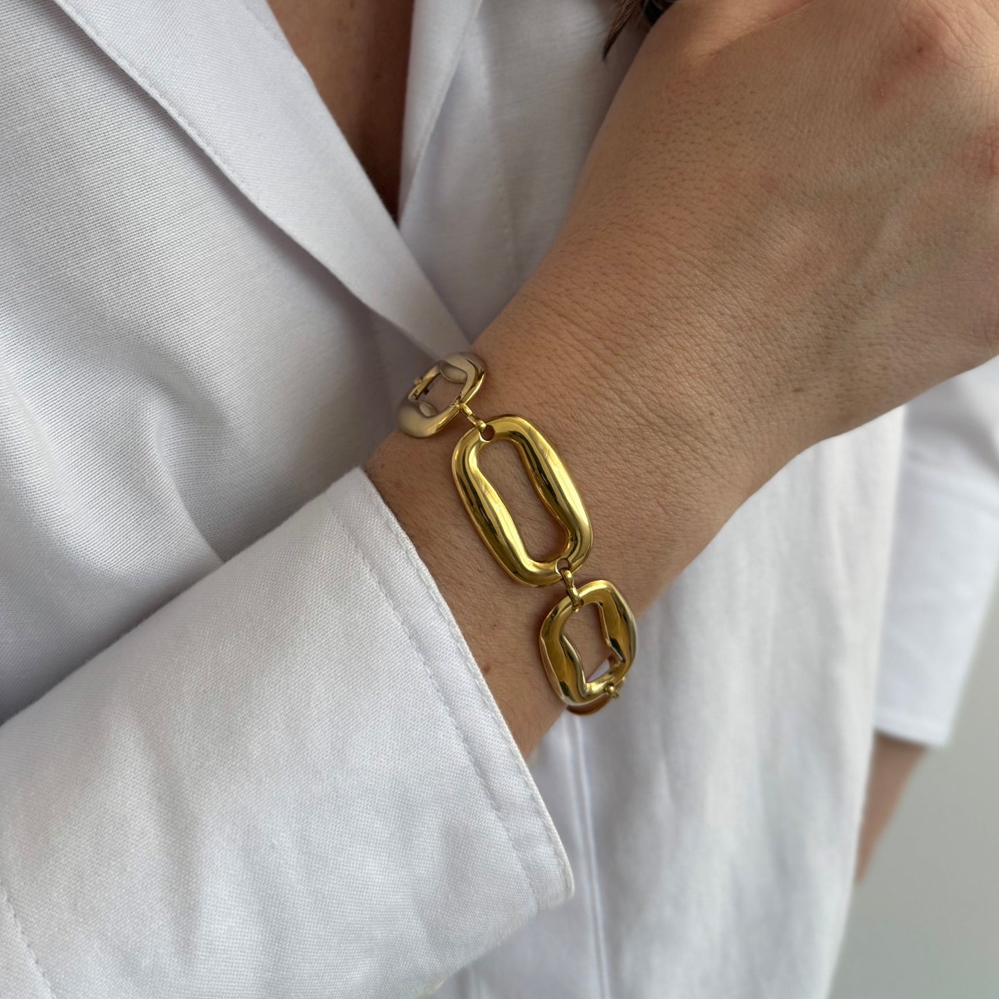 Sania - le bracelet - doré ou bicolore