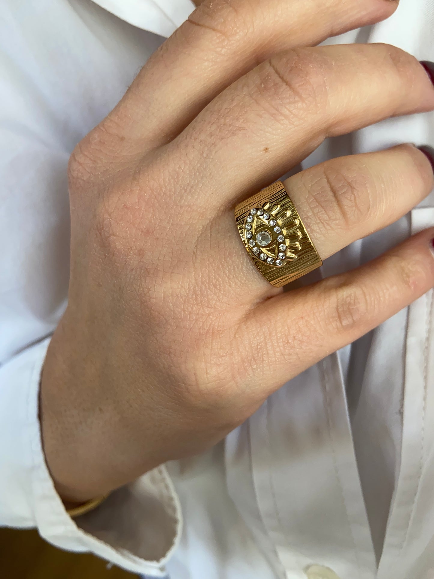 Bague Oeil - doré ou argent