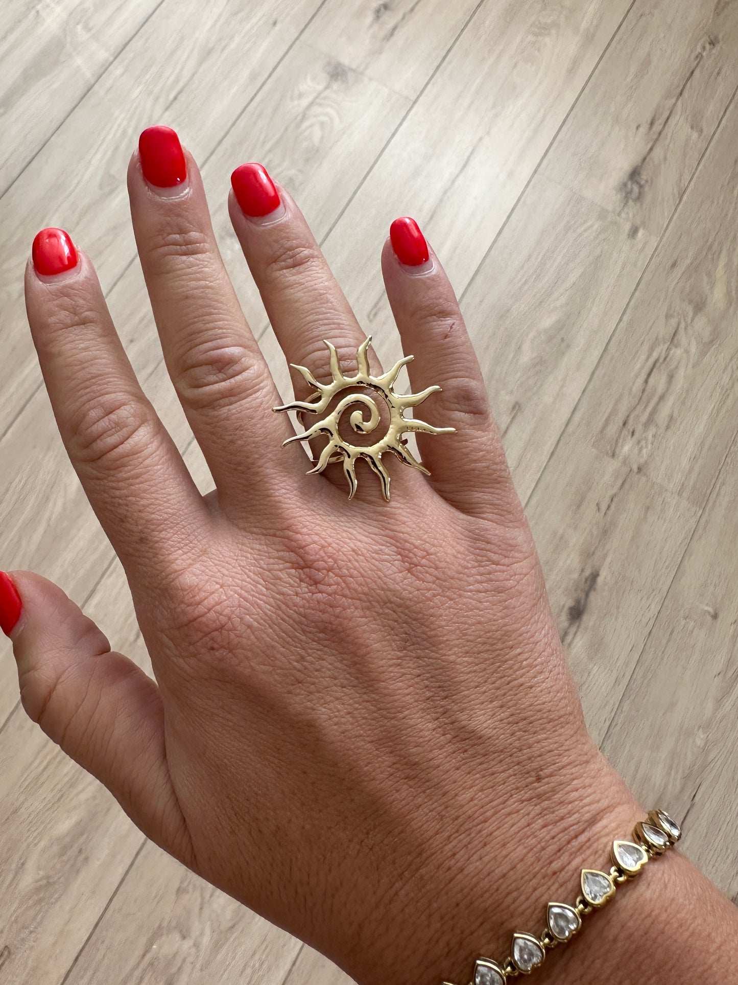 Big bague Radius - doré ou argent