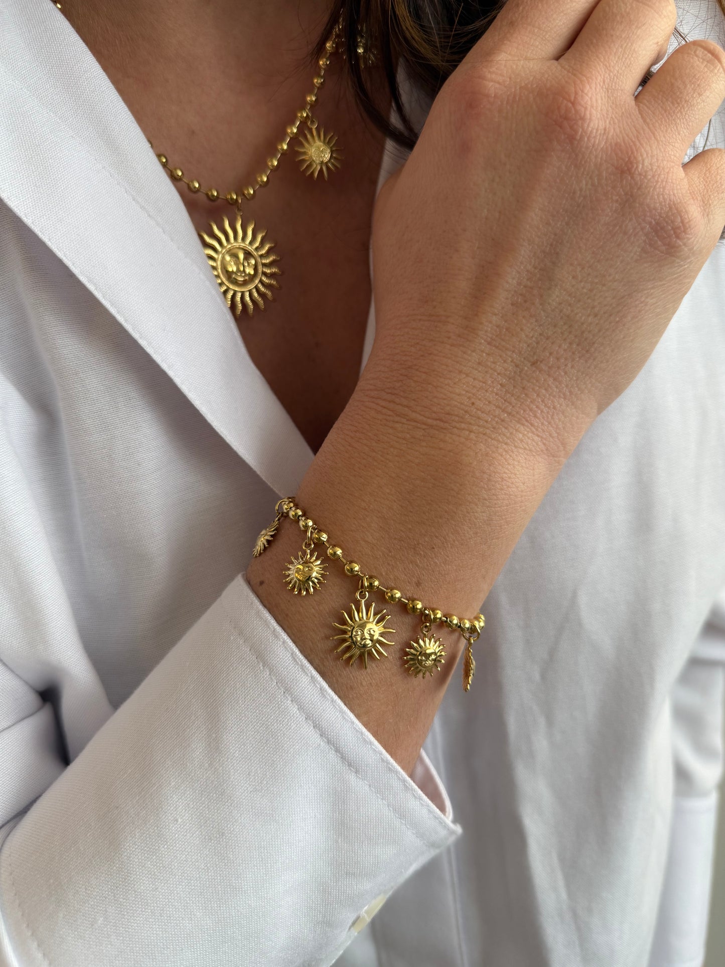 Les Soleils - Bracelet Multi Pampilles