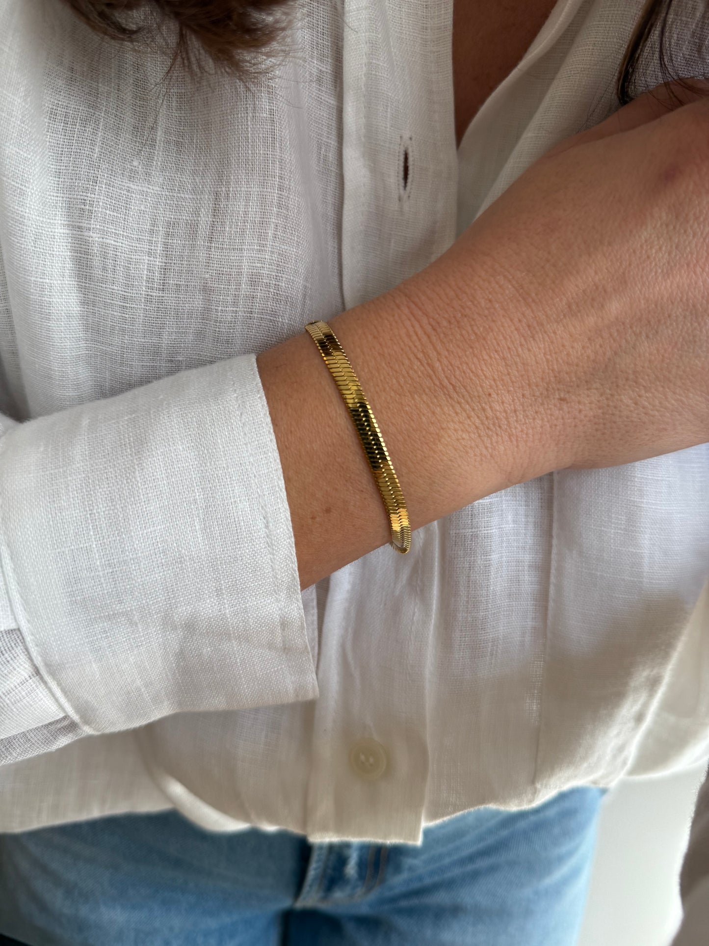 Bracelet Serpentin - doré ou argent