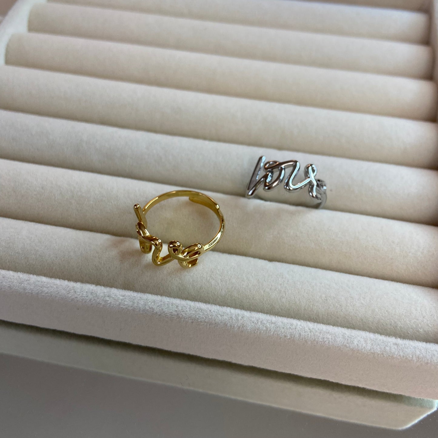 Bague Love - doré ou argent