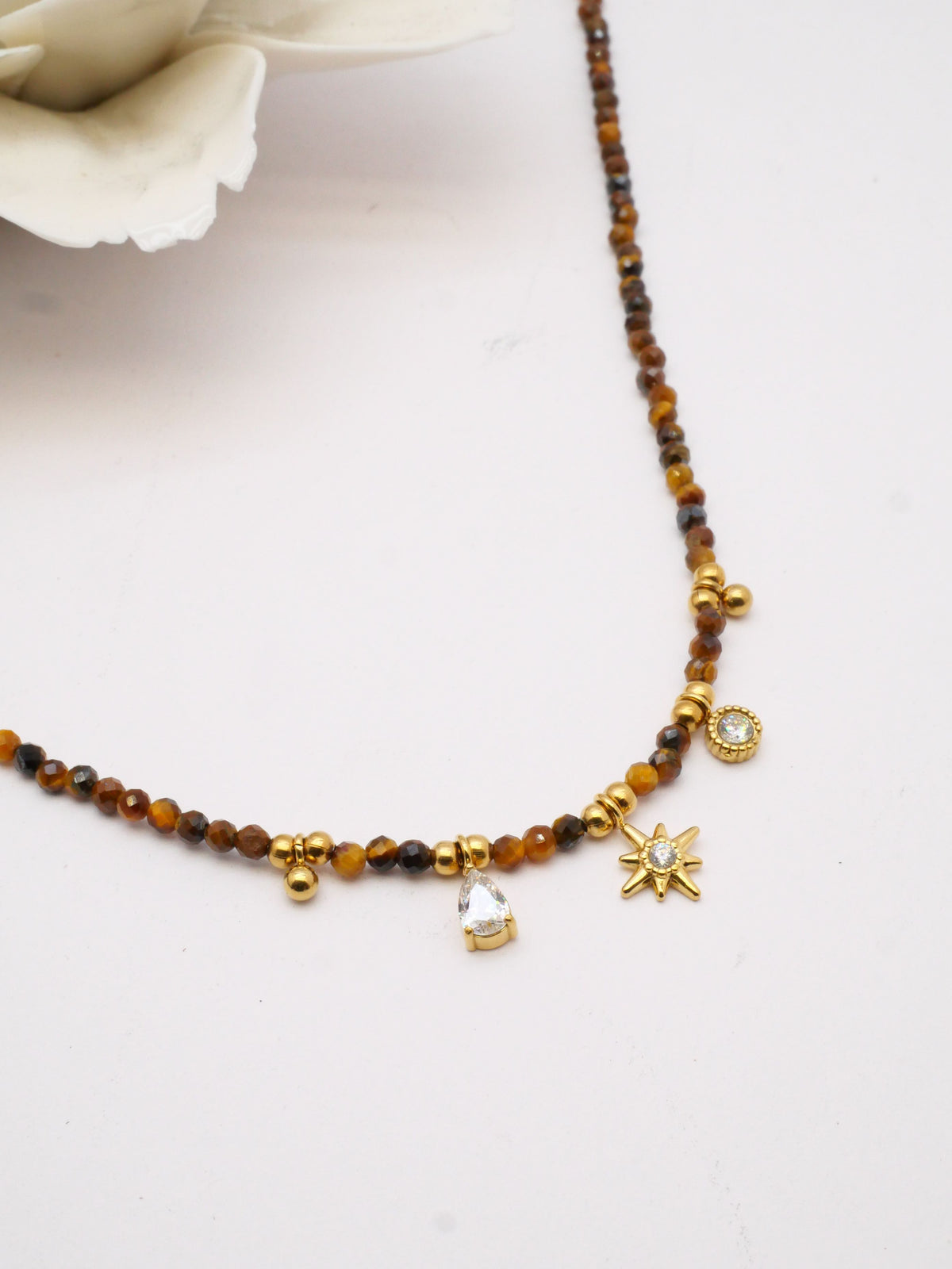 Taria - pierres naturelles - marron ou vert