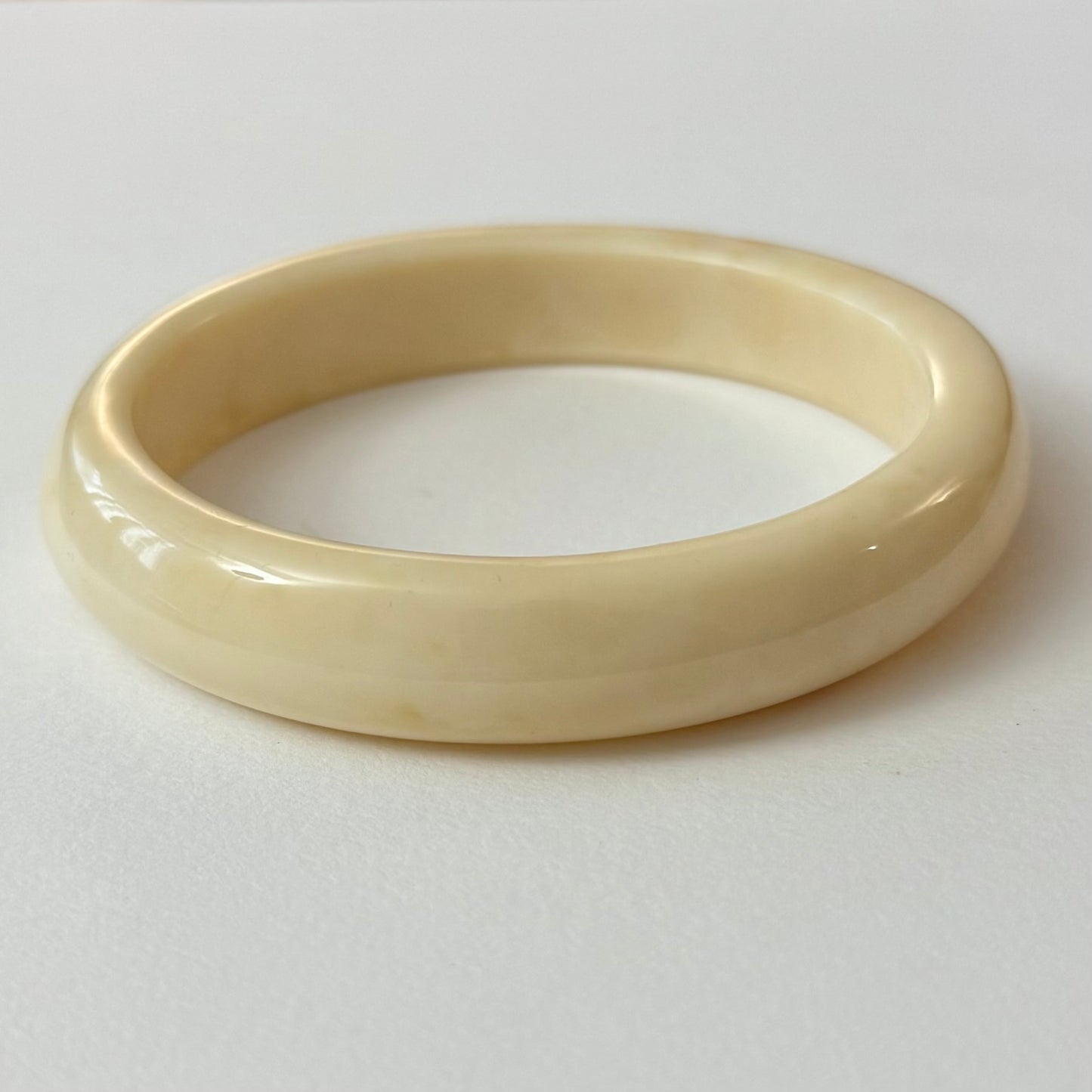 Jonc résine beige