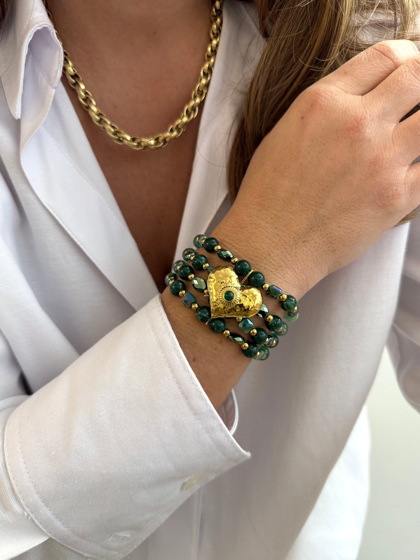 Manchette Quadra vert