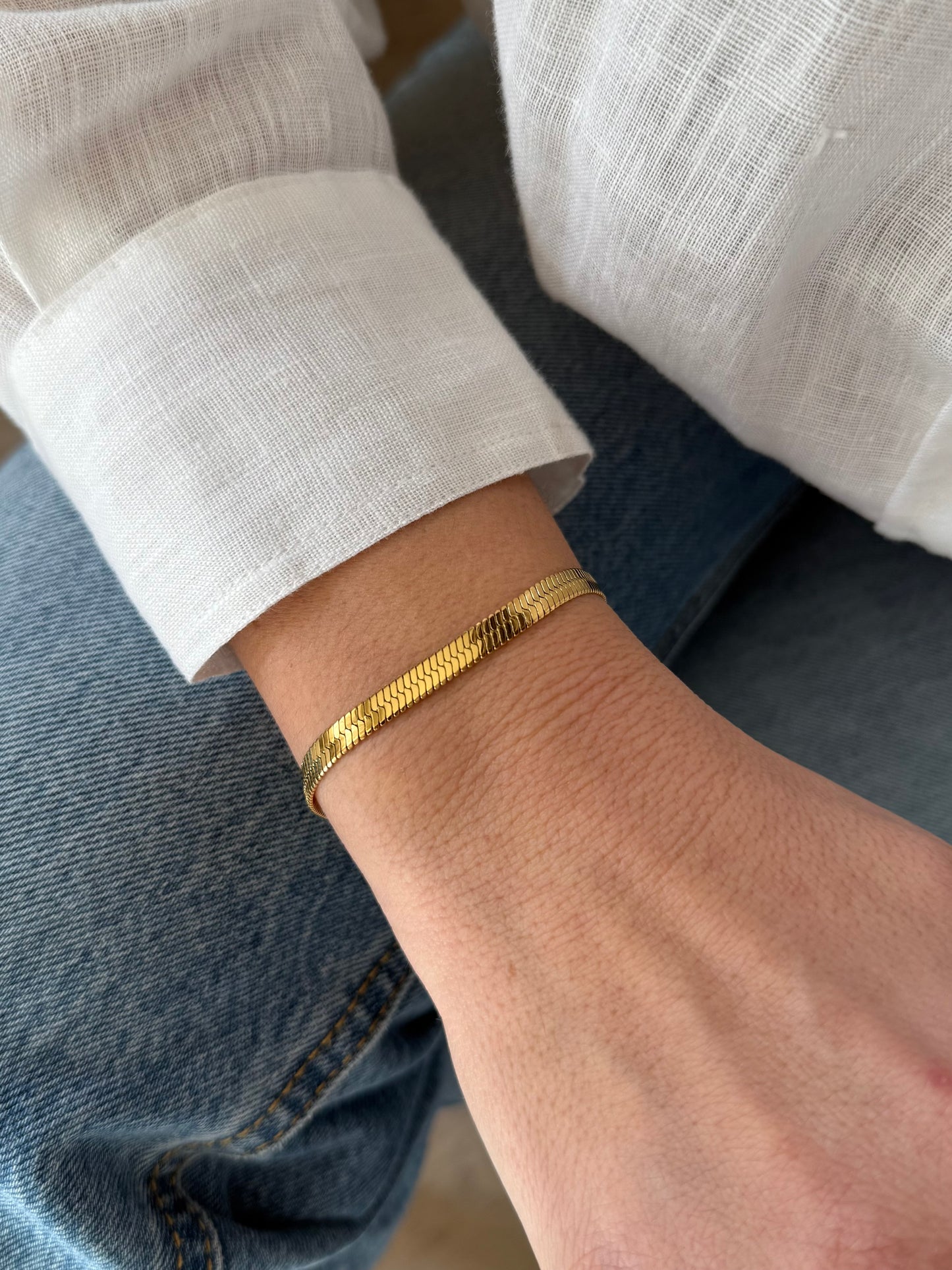 Bracelet Serpentin - doré ou argent