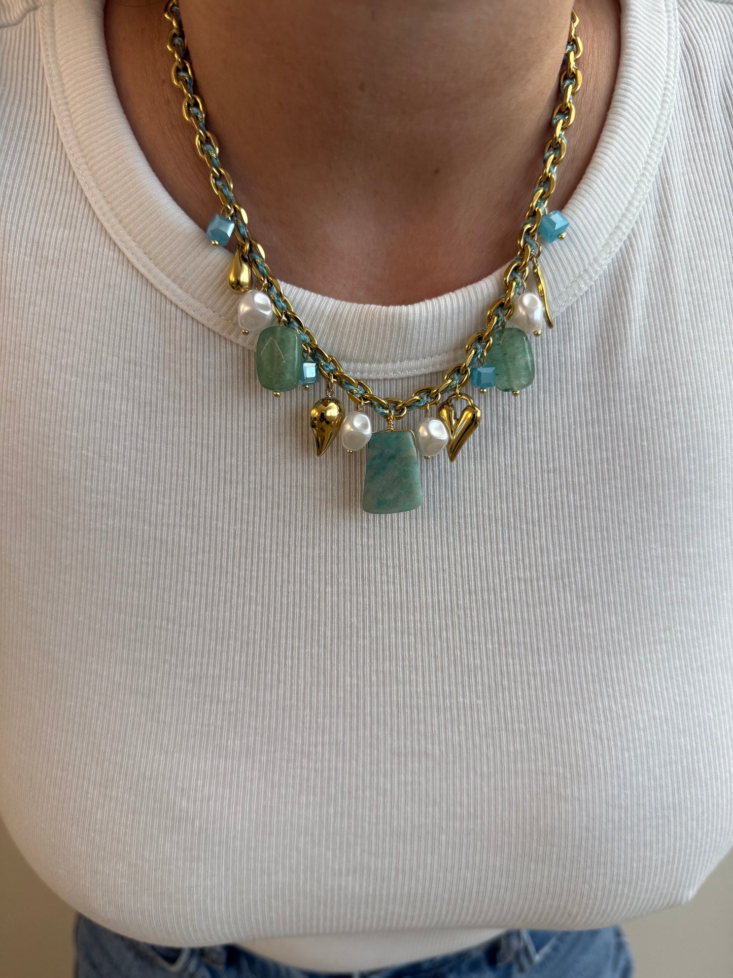 Anastasia Turquoise - Multi Pampilles