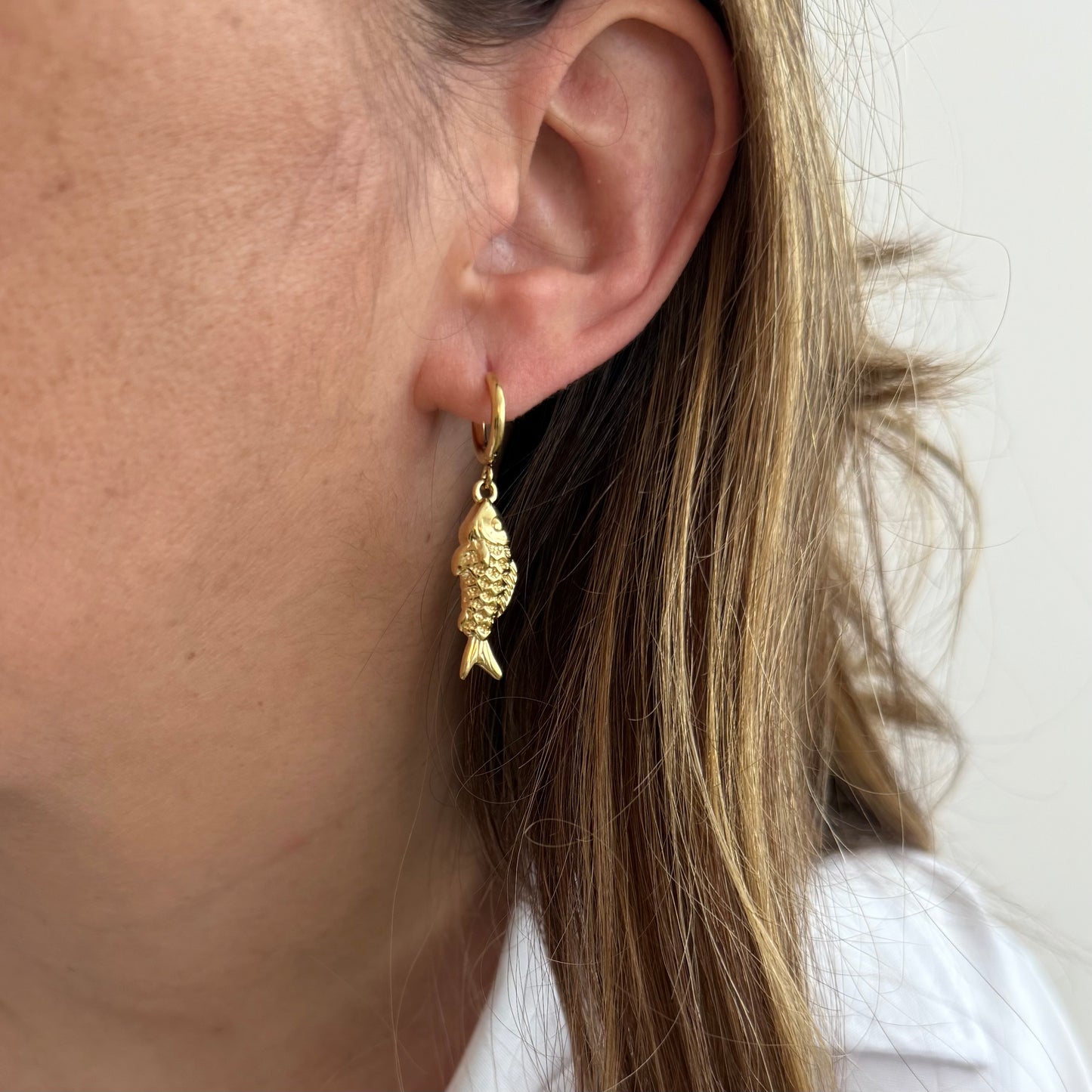 Boucles Fish - doré ou argent