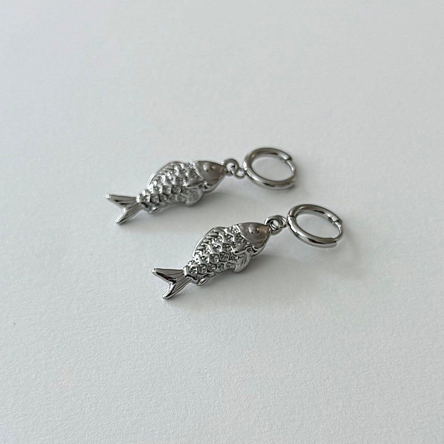 Boucles Fish - doré ou argent