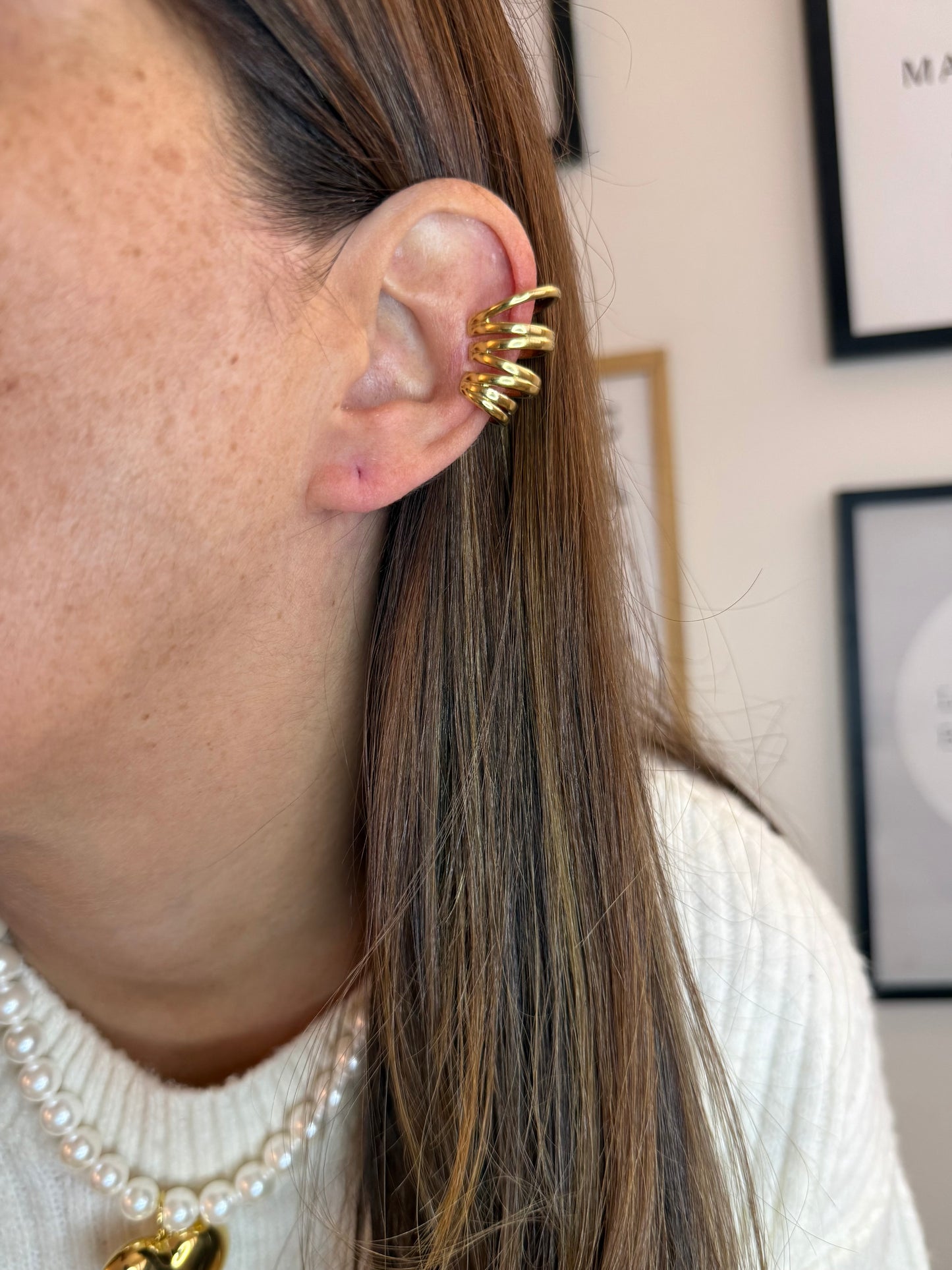 Earcuff Alfia - monoboucle vendue à l’unité - doré ou argent